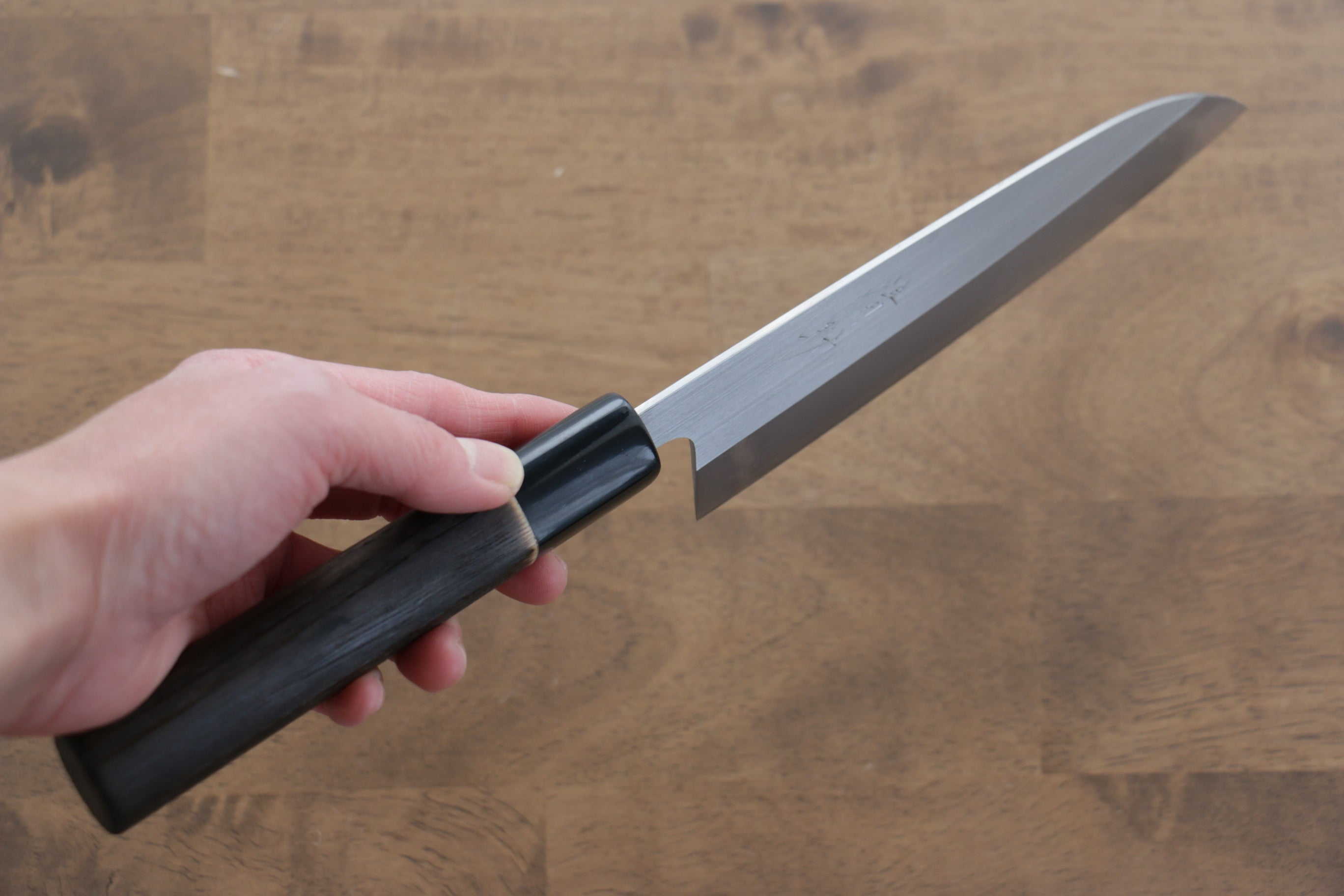 Seisuke SRS13 Santoku 165mm Burnt Chestnut Handle - Japanny - Best Japanese Knife