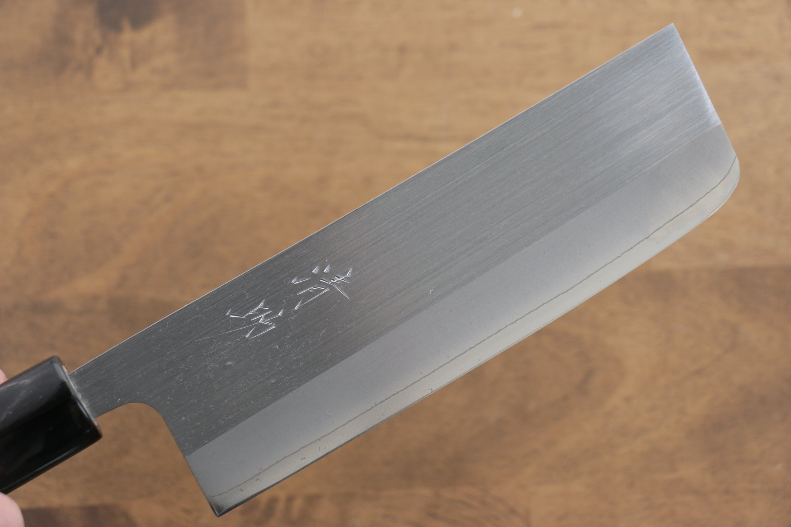 Seisuke SRS13 Nakiri 165mm Burnt Chestnut Handle - Japanny - Best Japanese Knife