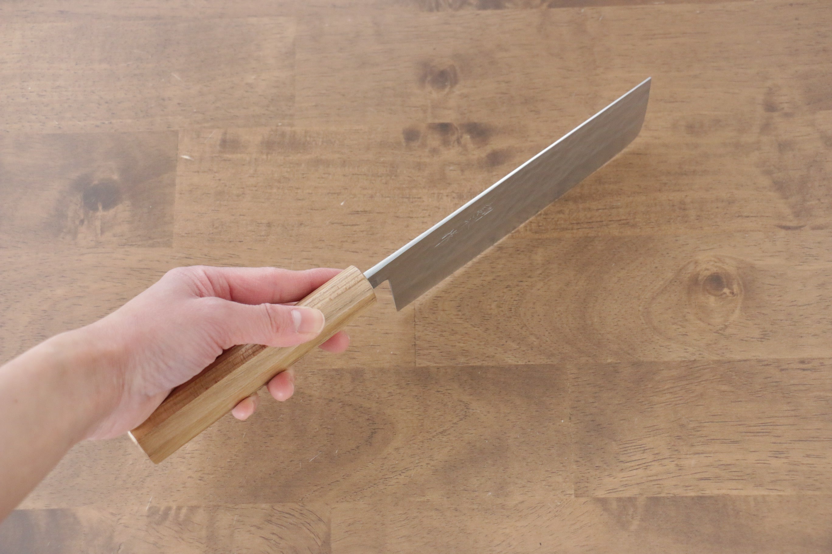 Kunihira VG1 Hammered Nakiri 165mm Enju Handle - Japanny - Best Japanese Knife