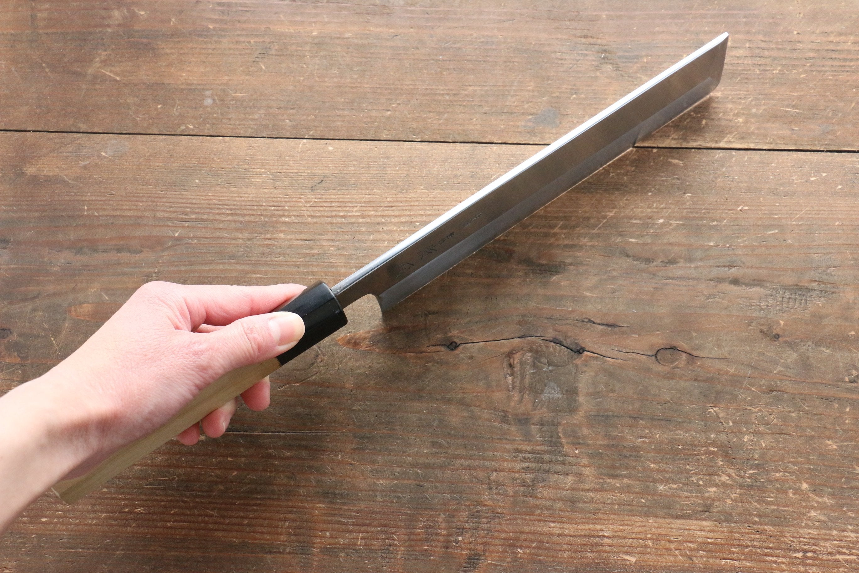 Sukenari Blue Steel No.2 Hongasumi Usuba 210mm Magnolia Handle - Japanny - Best Japanese Knife