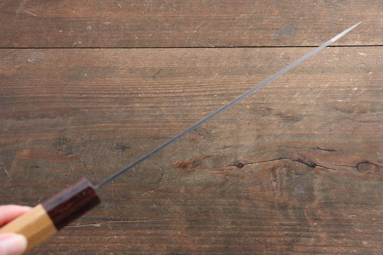 Sakai Takayuki VG10 33 Layer Damascus Kengata Santoku 160mm Keyaki (Japanese Elm) Handle - Japanny - Best Japanese Knife
