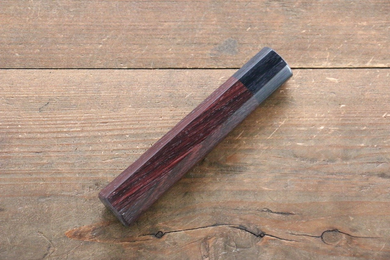 Octagonal Shitan Knife Handle for Santoku Knife 180mm - Japanny - Best Japanese Knife