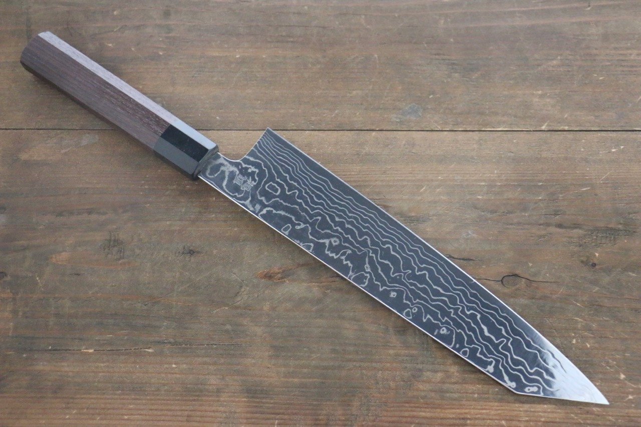 Sukenari ZDP189 Damascus Kiritsuke Gyuto 270mm Shitan Handle - Japanny - Best Japanese Knife