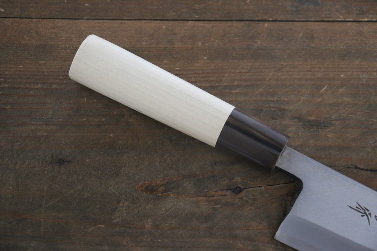 Sakai Takayuki Kasumitogi White Steel Temari engraving Deba 165mm - Japanny - Best Japanese Knife