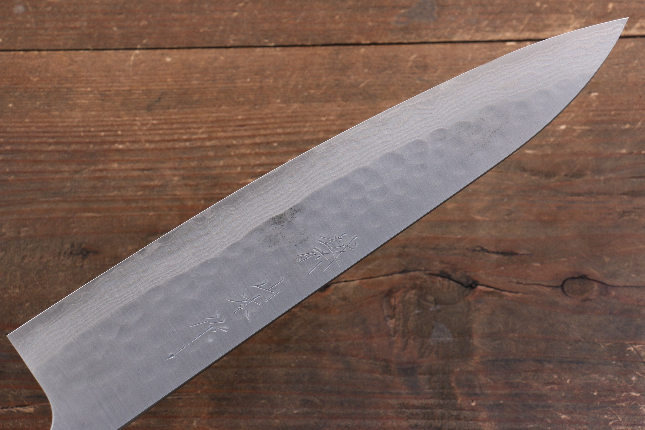 Nao Yamamoto SRS13 Black Damascus Gyuto 210mm Cherry Blossoms Handle - Japanny - Best Japanese Knife