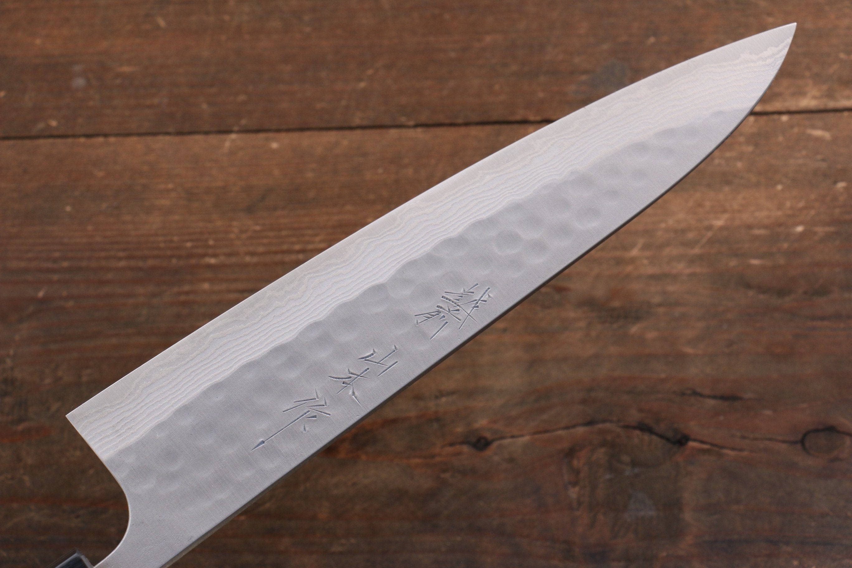 Nao Yamamoto SRS13 Black Damascus Gyuto 210mm Cherry Blossoms Handle - Japanny - Best Japanese Knife
