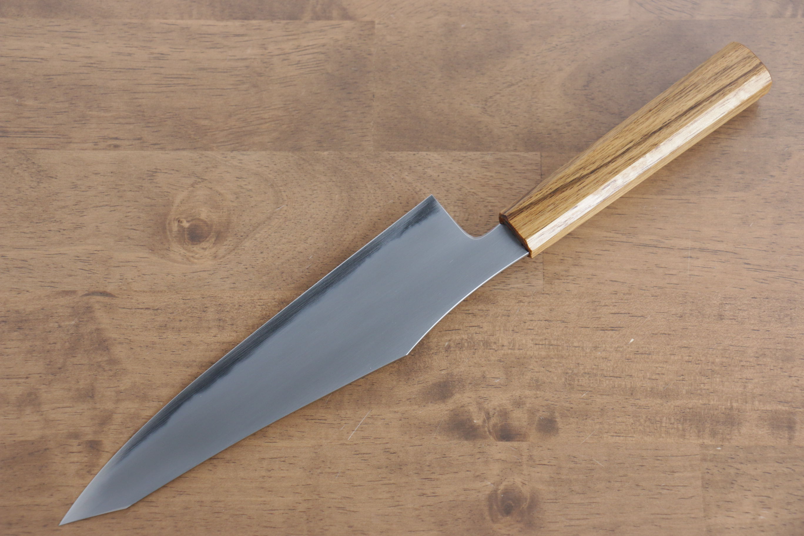 Jikko Fujisan Blue Steel No.2 Gyuto  210mm Oak Handle - Japanny - Best Japanese Knife