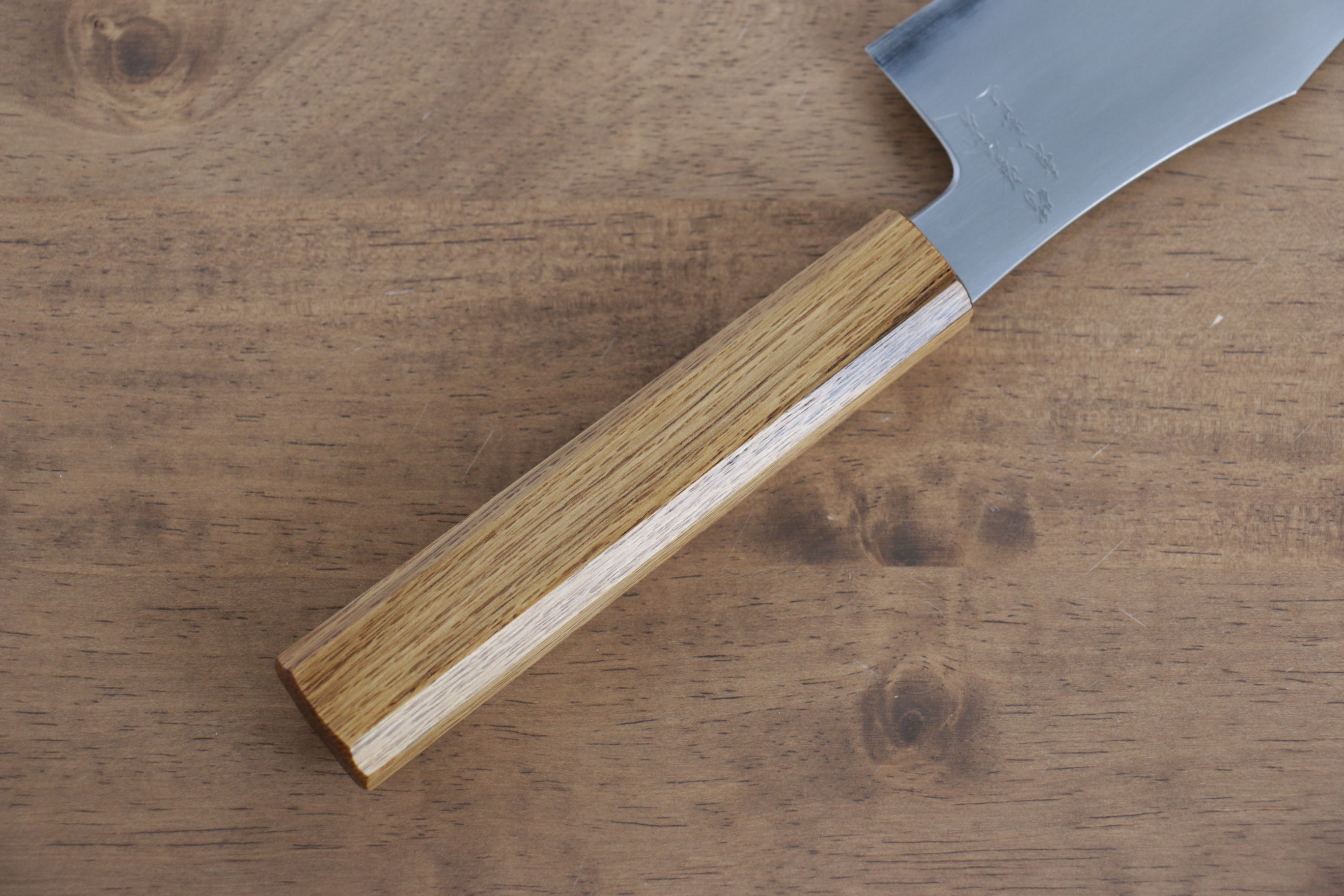 Jikko Fujisan Blue Steel No.2 Gyuto  210mm Oak Handle - Japanny - Best Japanese Knife