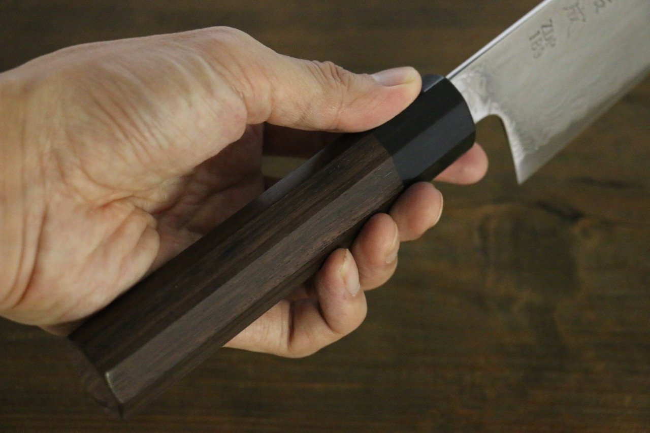 Sukenari ZDP189 Damascus Gyuto 210mm Shitan Handle - Japanny - Best Japanese Knife