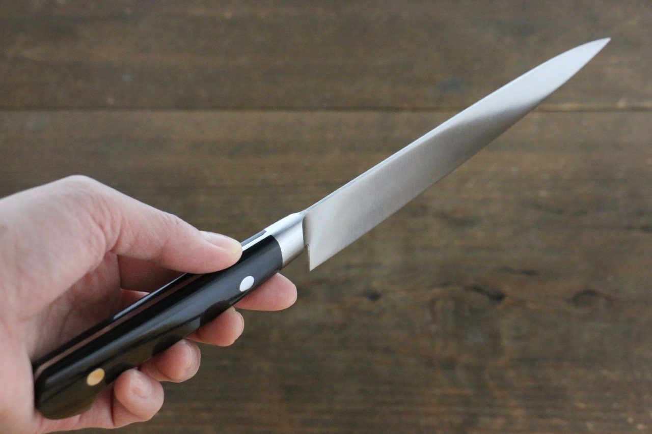Iseya Molybdenum Petty-Utility 150mm Black Pakka wood Handle - Japanny - Best Japanese Knife