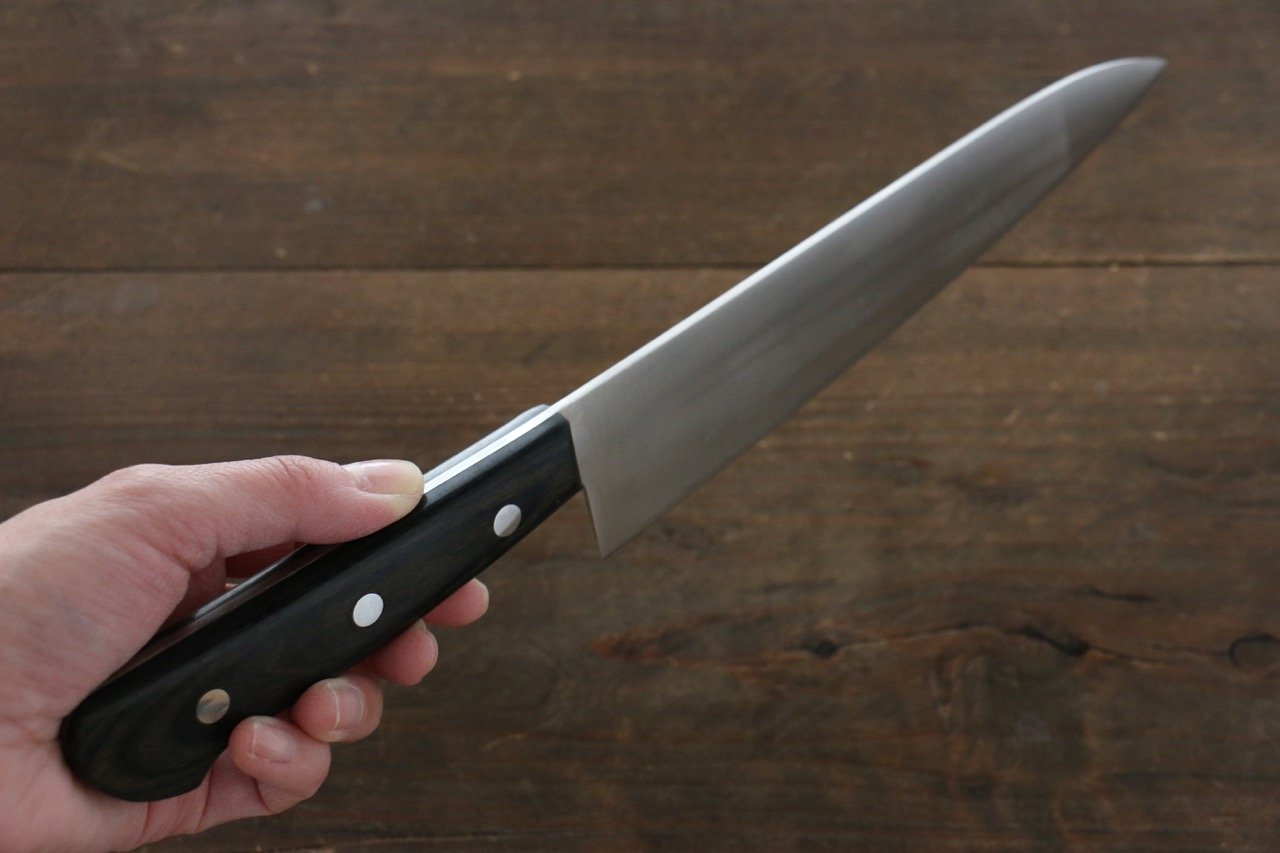 Iseya Molybdenum Gyuto 180mm Black Pakka wood Handle - Japanny - Best Japanese Knife