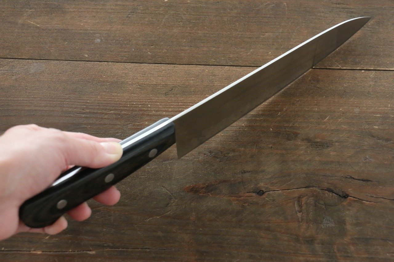 Iseya Molybdenum Gyuto 180mm Black Pakka wood Handle - Japanny - Best Japanese Knife
