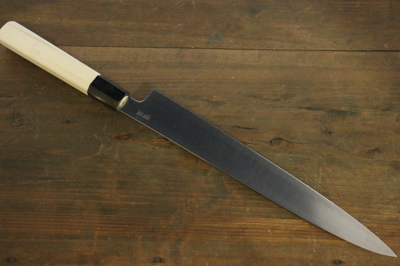 Sukenari ZDP189 3 Layer Sujihiki 240mm Magnolia Handle - Japanny - Best Japanese Knife