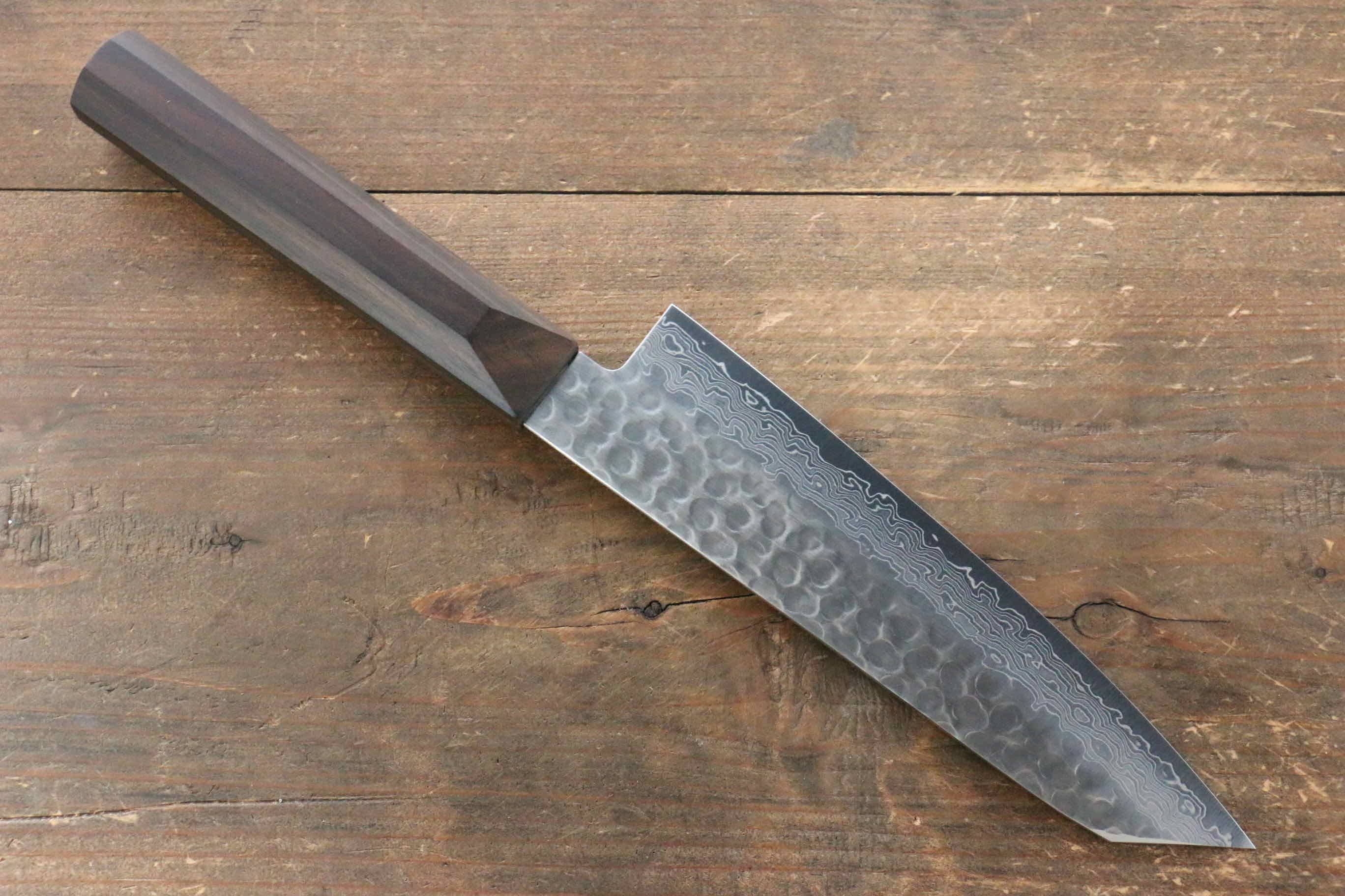 Jikko VG10 17 Layer Gyuto  170mm Ebony Wood Handle - Japanny - Best Japanese Knife