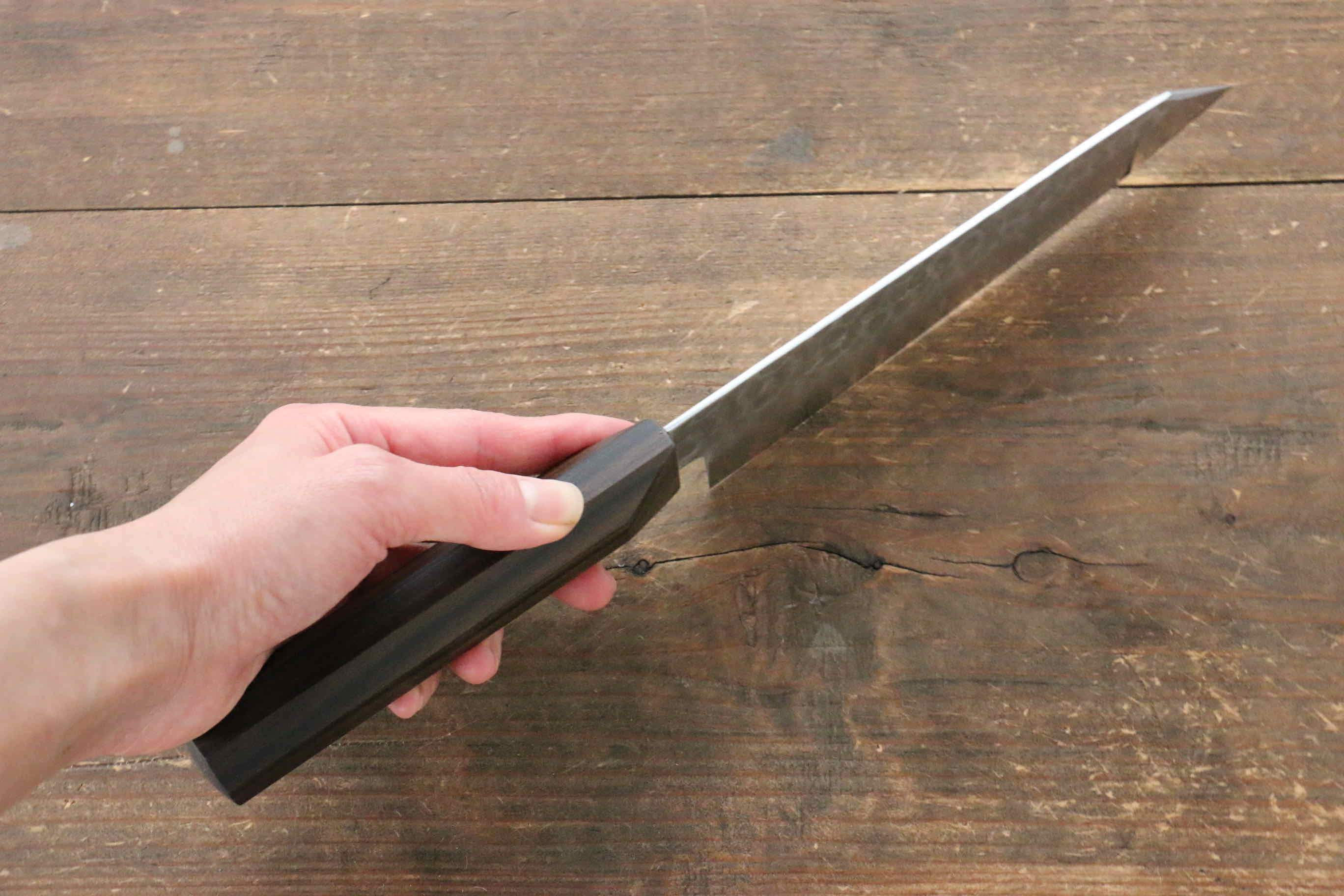 Jikko VG10 17 Layer Gyuto  170mm Ebony Wood Handle - Japanny - Best Japanese Knife