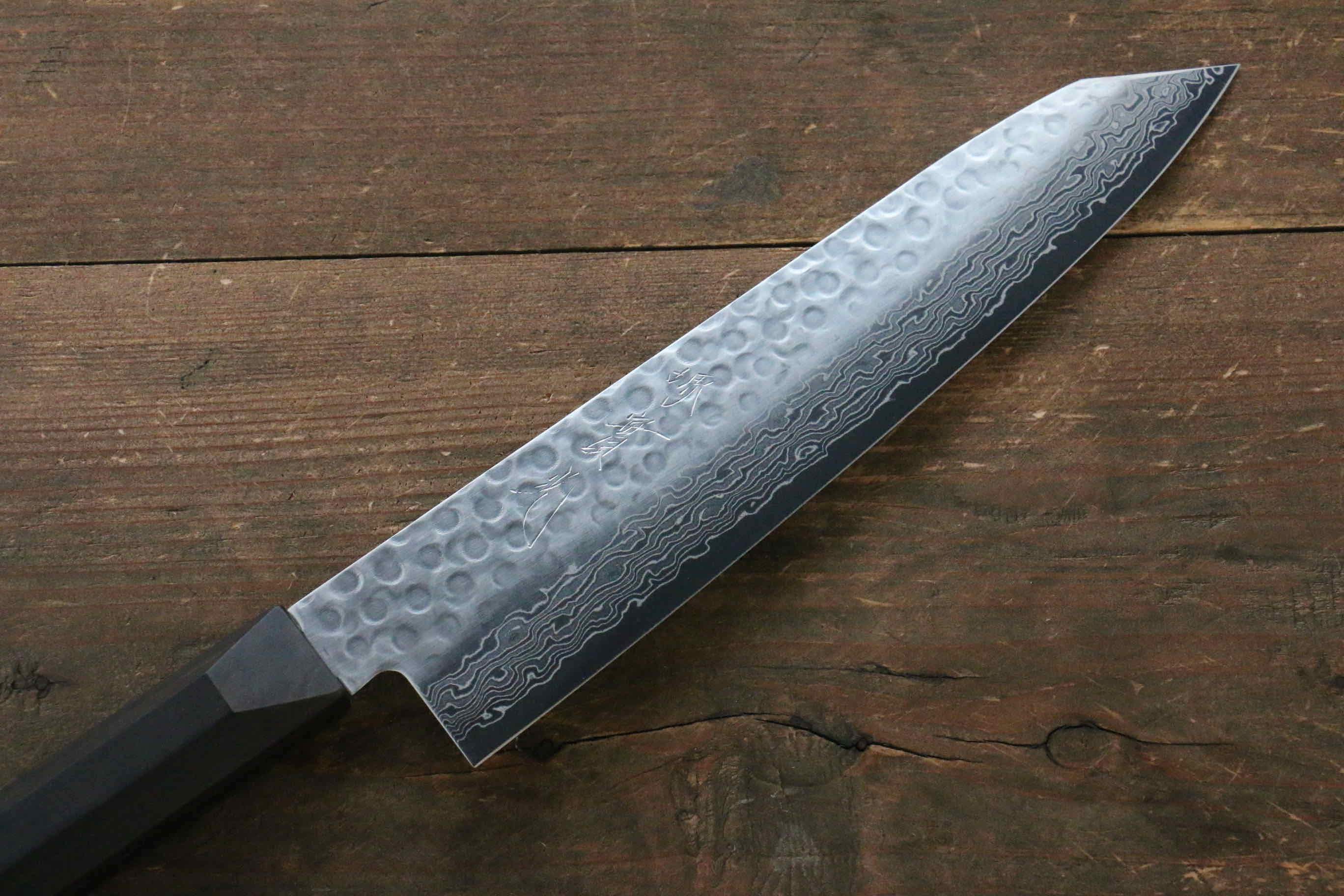 Jikko VG10 17 Layer Gyuto  200mm Ebony Wood Handle - Japanny - Best Japanese Knife