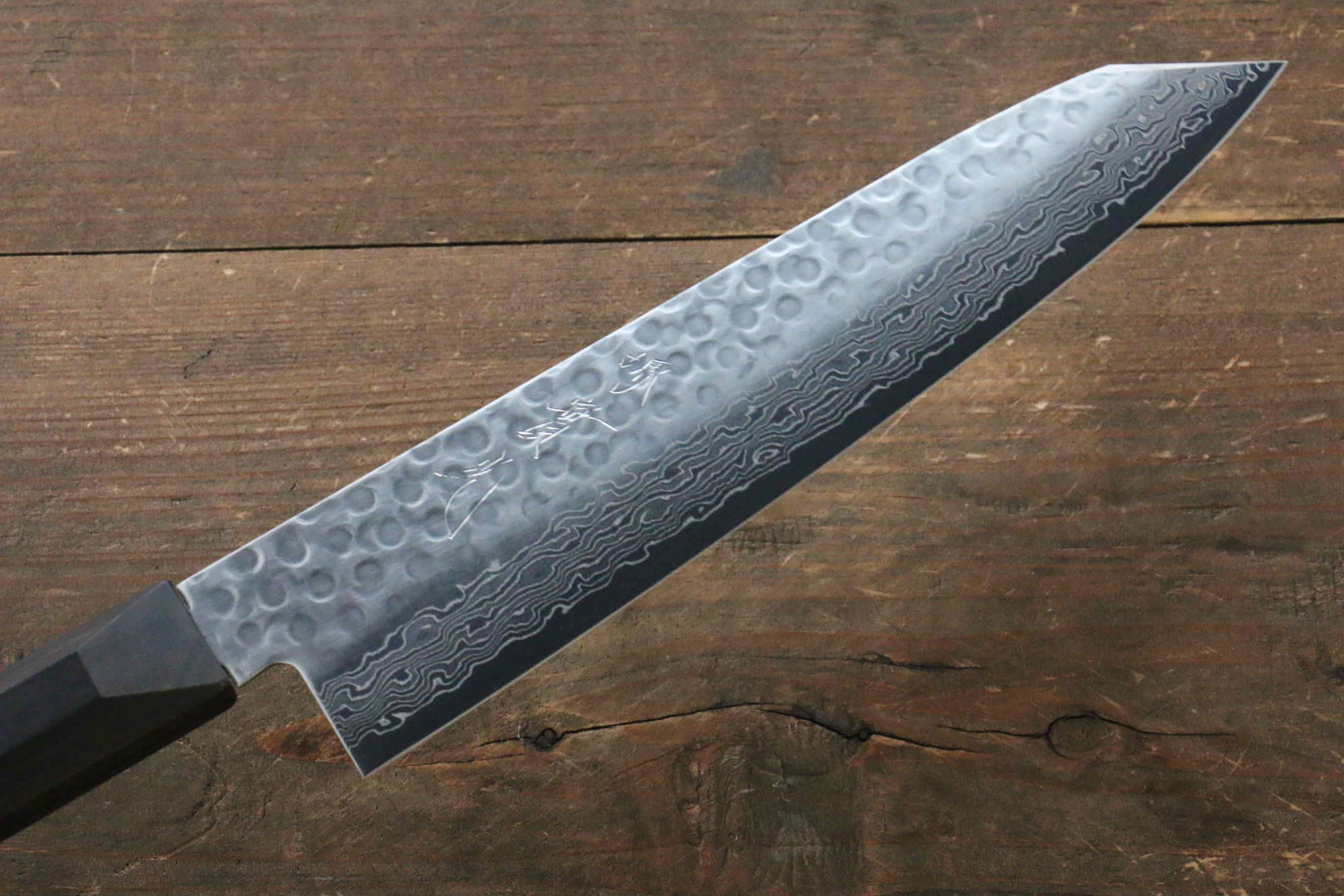 Jikko VG10 17 Layer Gyuto  200mm Ebony Wood Handle - Japanny - Best Japanese Knife