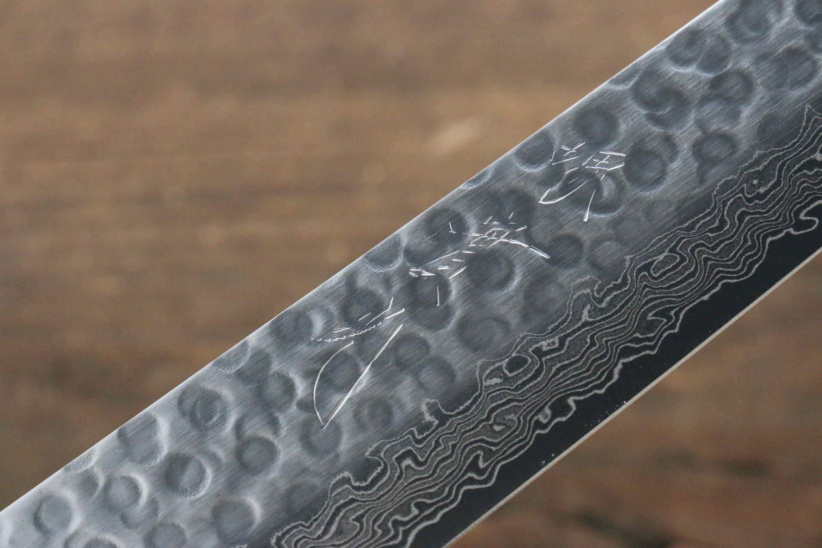Jikko VG10 17 Layer Sujihiki  230mm Ebony Wood Handle - Japanny - Best Japanese Knife