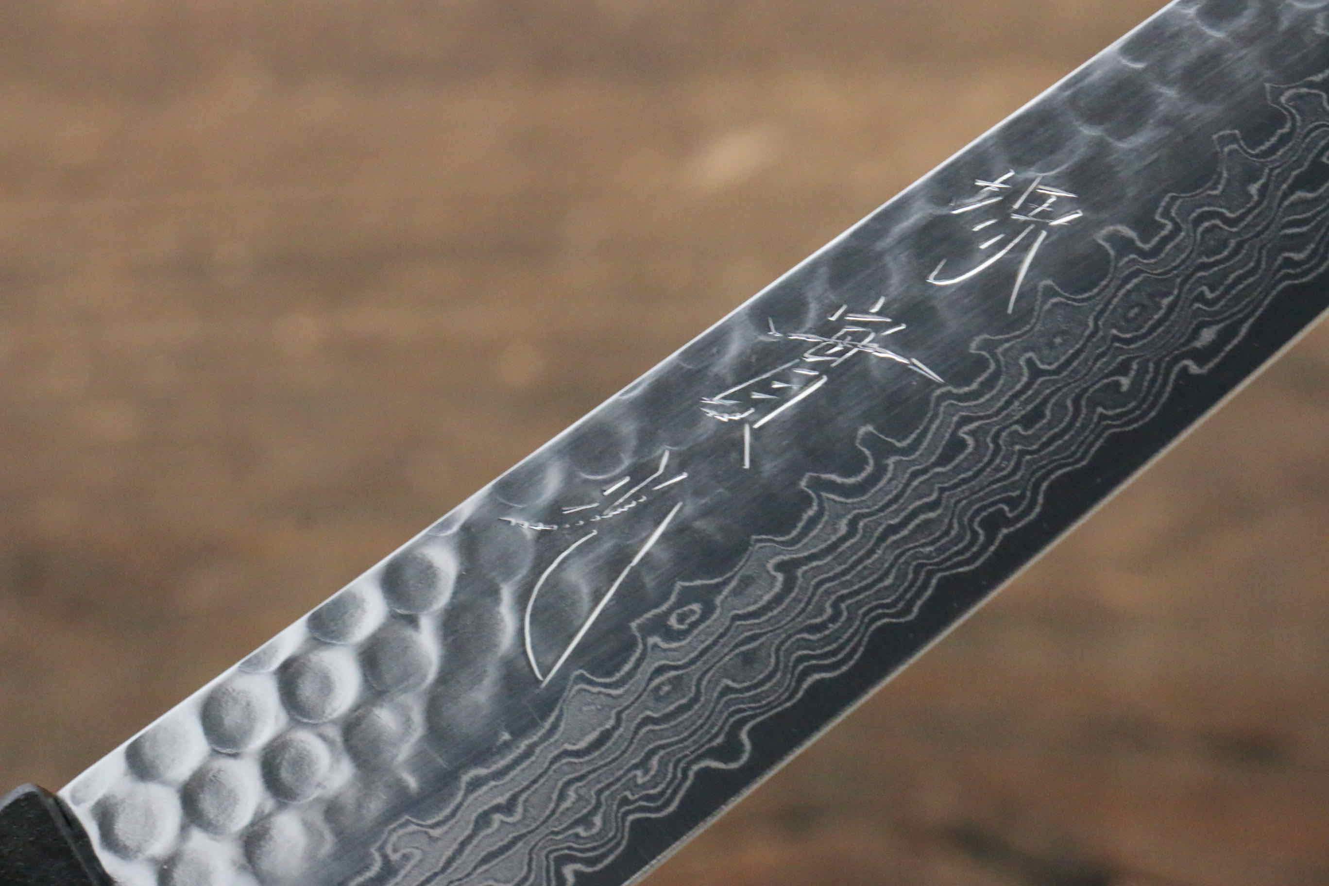 Jikko VG10 17 Layer Kiritsuke Petty-Utility  140mm Ebony Wood Handle - Japanny - Best Japanese Knife