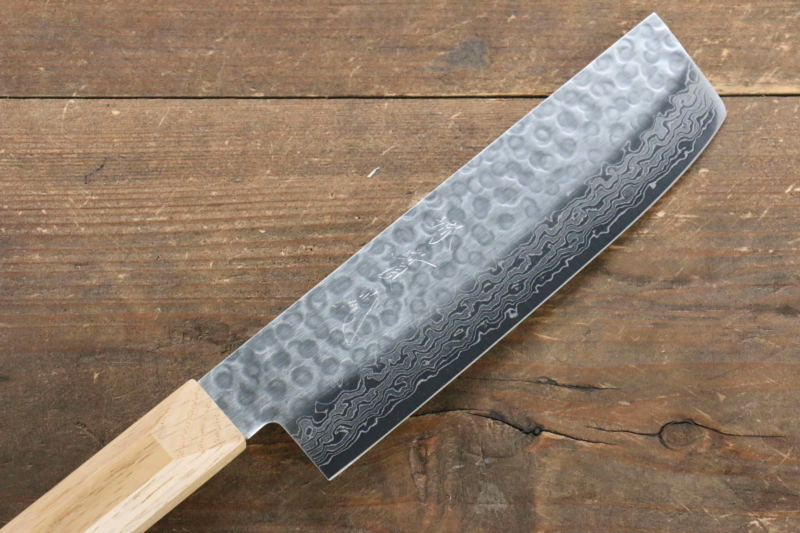 Jikko VG10 17 Layer Usuba  160mm Oak Handle - Japanny - Best Japanese Knife