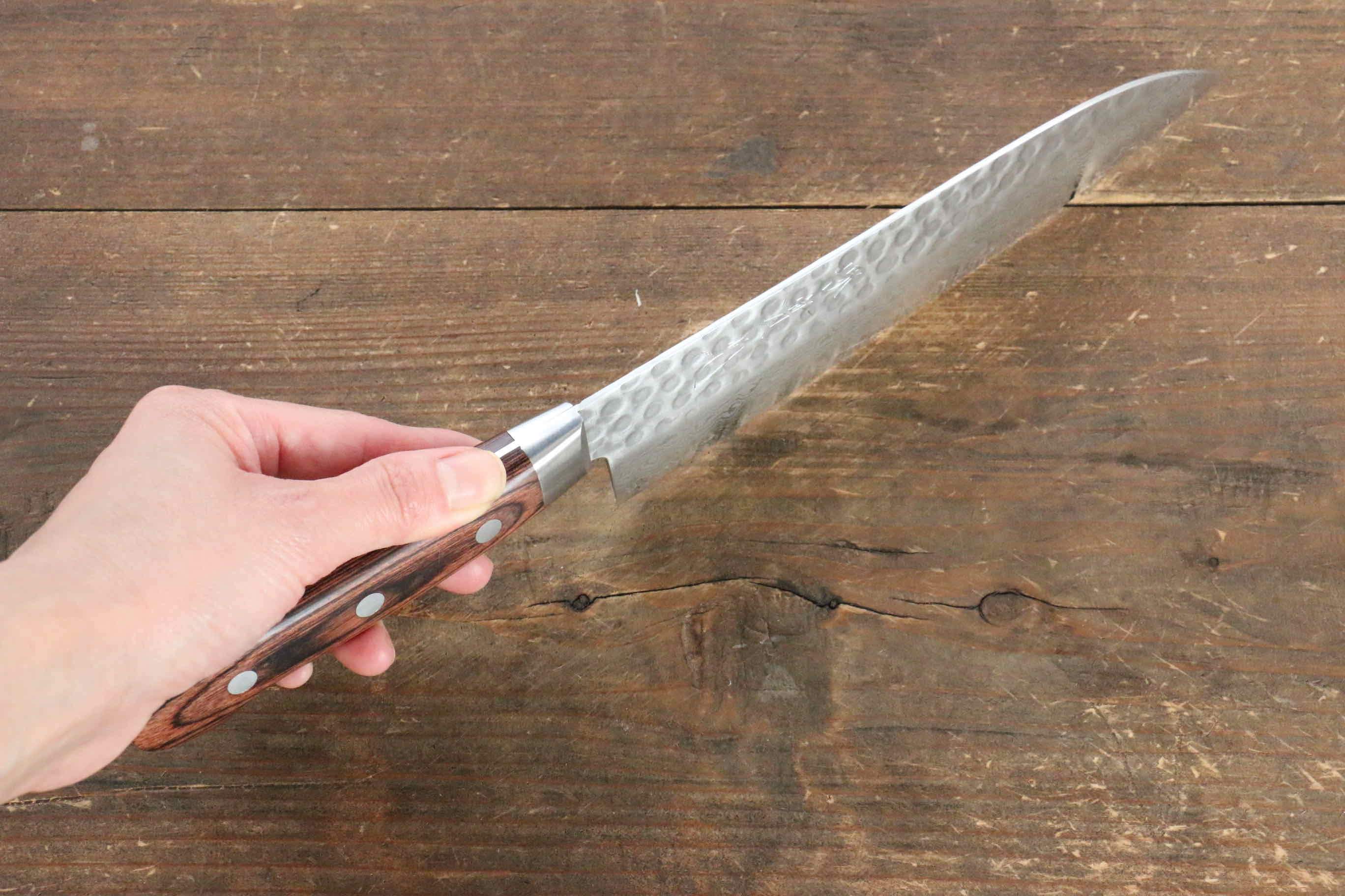 Jikko VG10 17 Layer Santoku  180mm Mahogany Handle - Japanny - Best Japanese Knife
