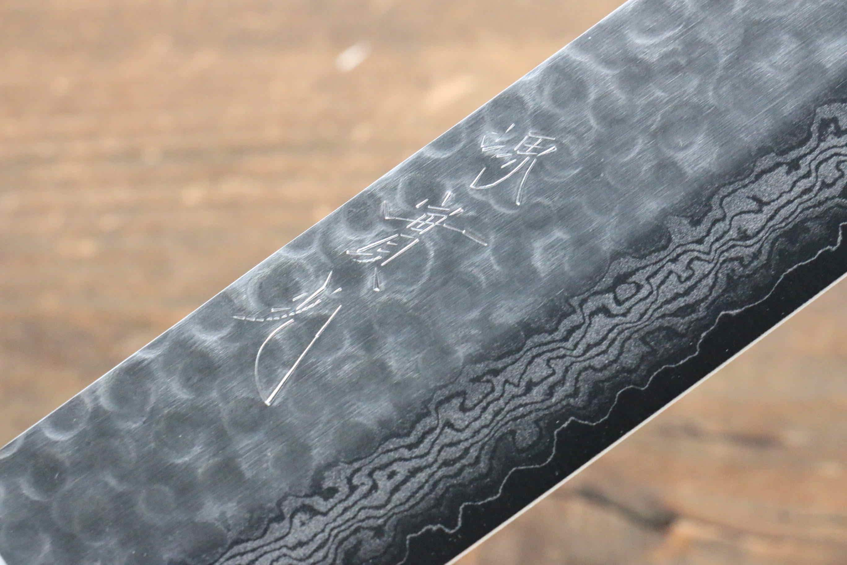 Jikko VG10 17 Layer Nakiri  160mm Mahogany Handle - Japanny - Best Japanese Knife