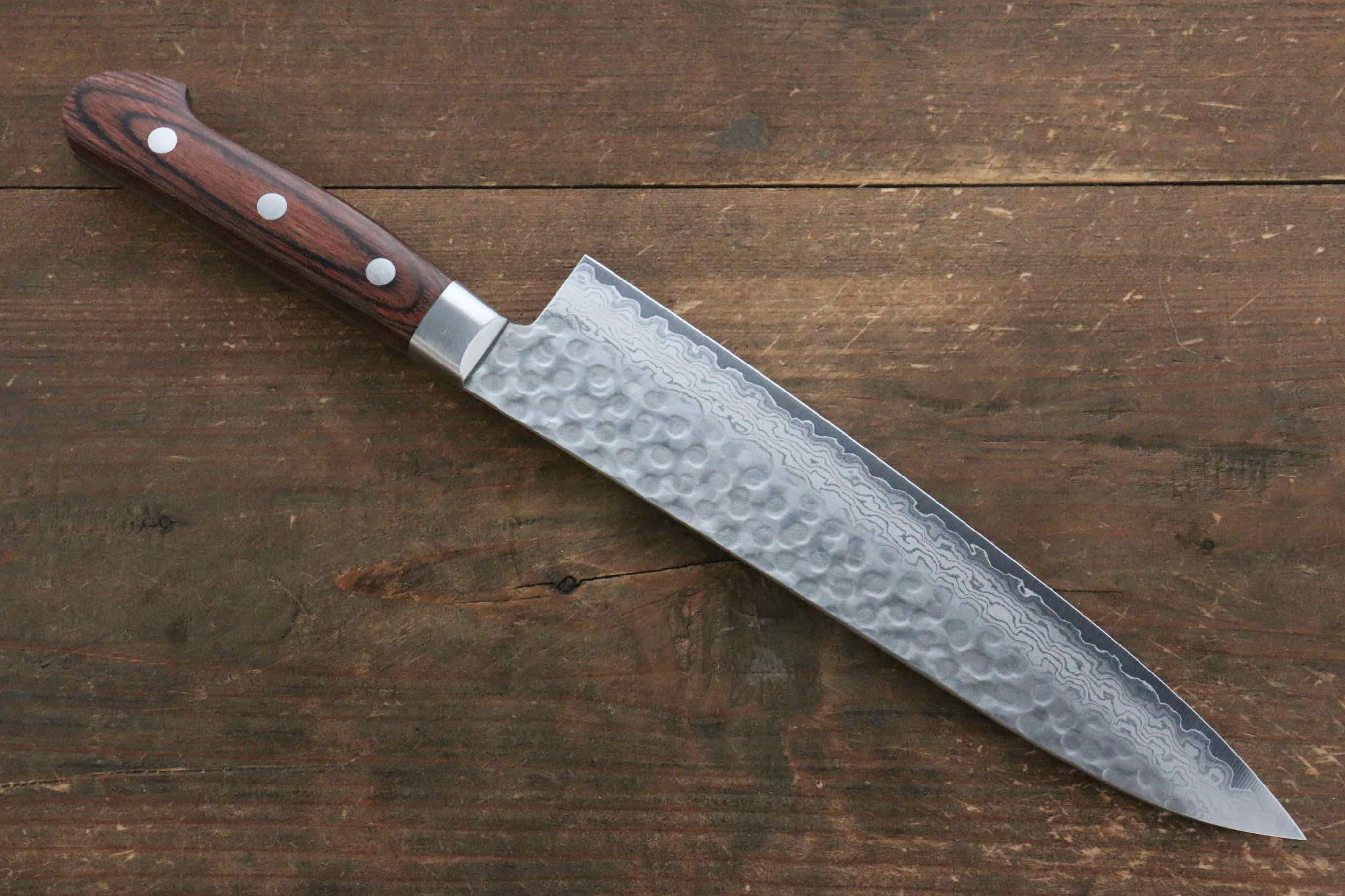 Jikko VG10 17 Layer Gyuto  210mm Mahogany Handle - Japanny - Best Japanese Knife