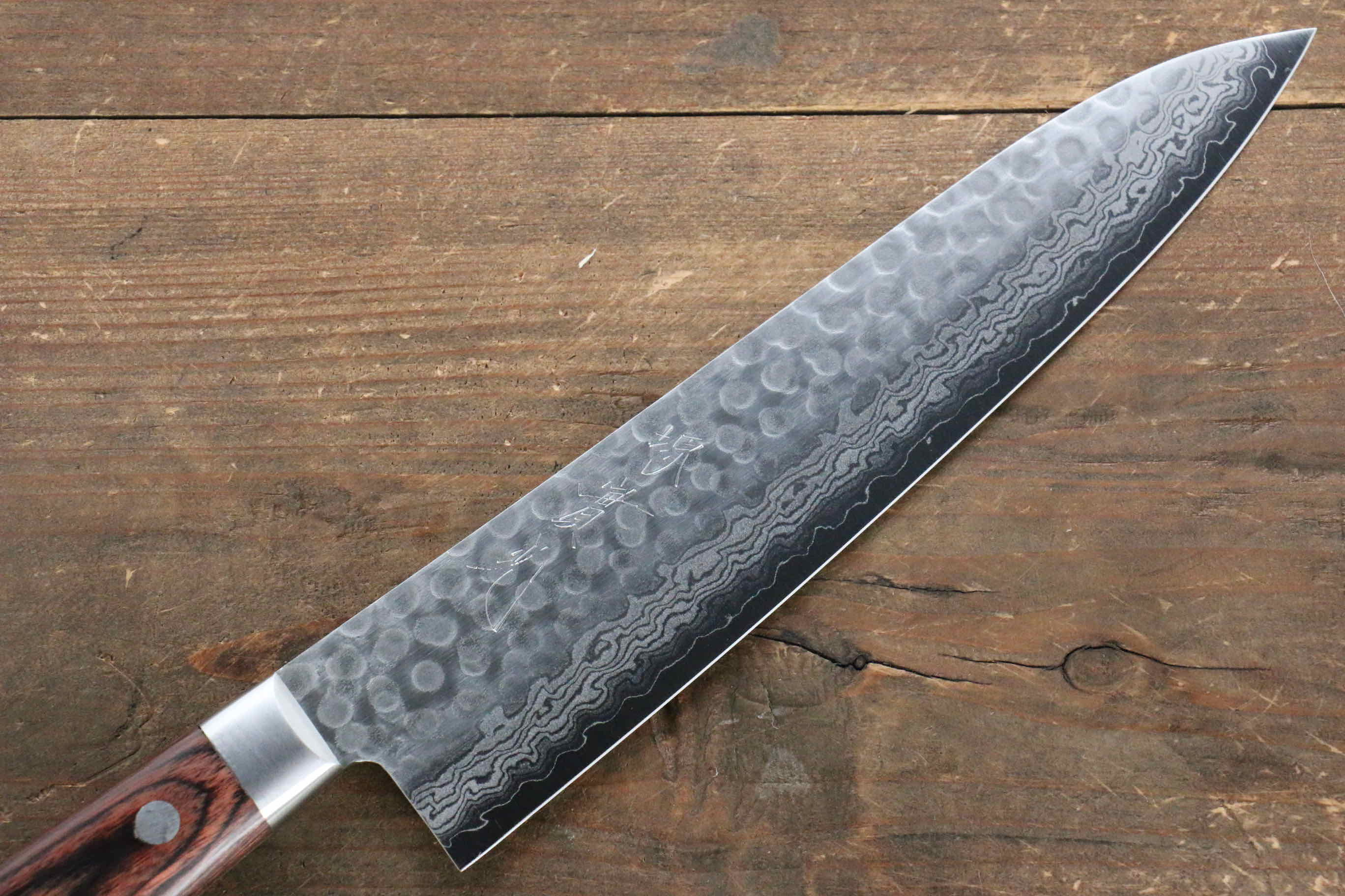 Jikko VG10 17 Layer Gyuto  210mm Mahogany Handle - Japanny - Best Japanese Knife