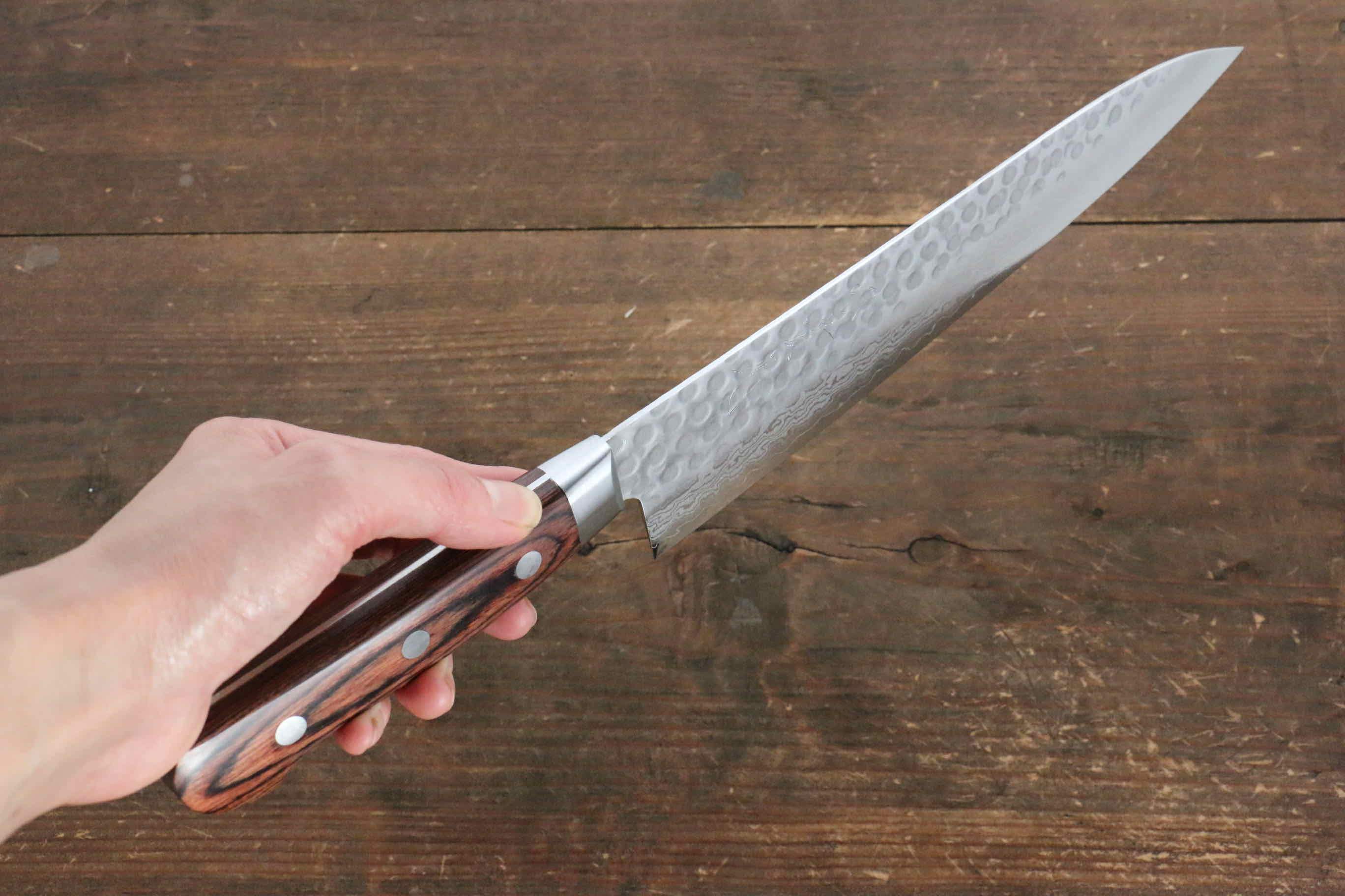 Jikko VG10 17 Layer Gyuto  210mm Mahogany Handle - Japanny - Best Japanese Knife