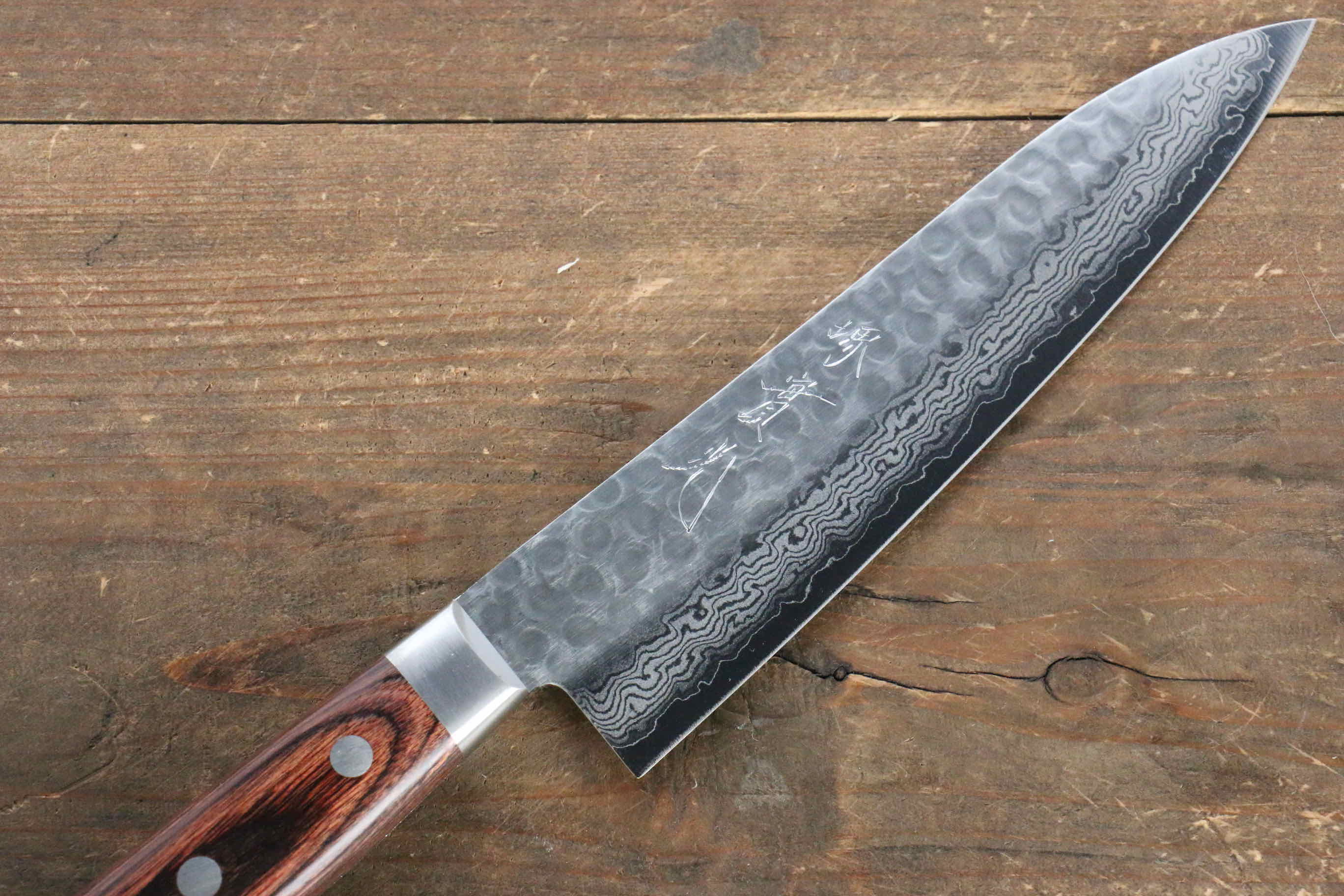 Jikko VG10 17 Layer Gyuto  180mm Mahogany Handle - Japanny - Best Japanese Knife