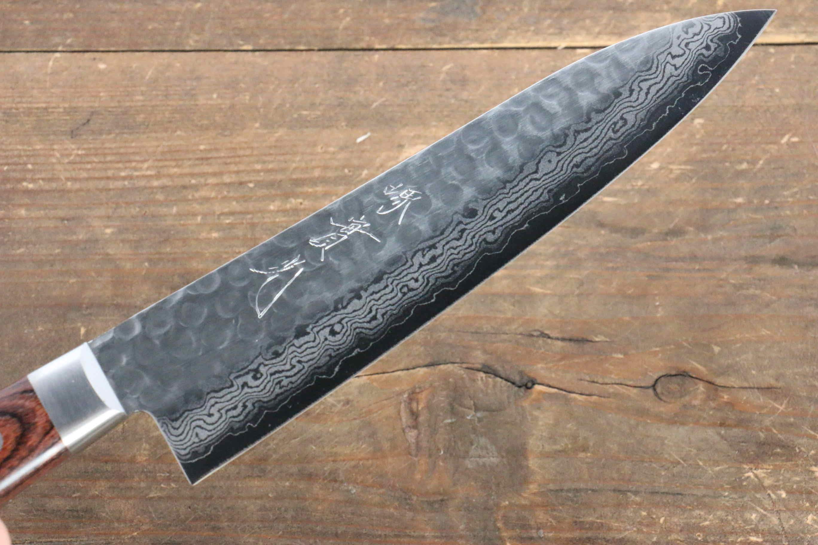 Jikko VG10 17 Layer Gyuto  180mm Mahogany Handle - Japanny - Best Japanese Knife