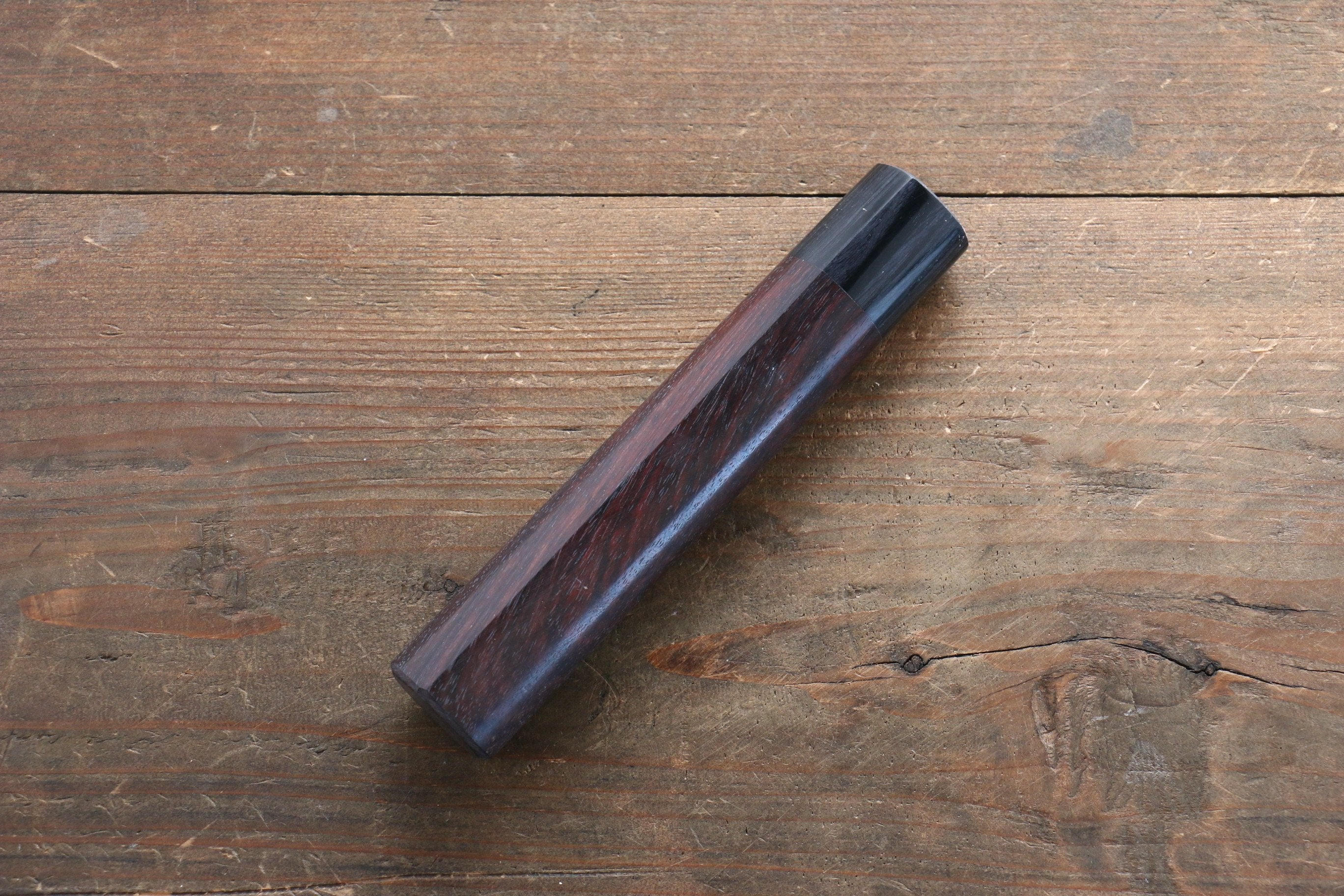 D-shape  Shitan Knife Handle for Gyuto Knife 240mm - Japanny - Best Japanese Knife