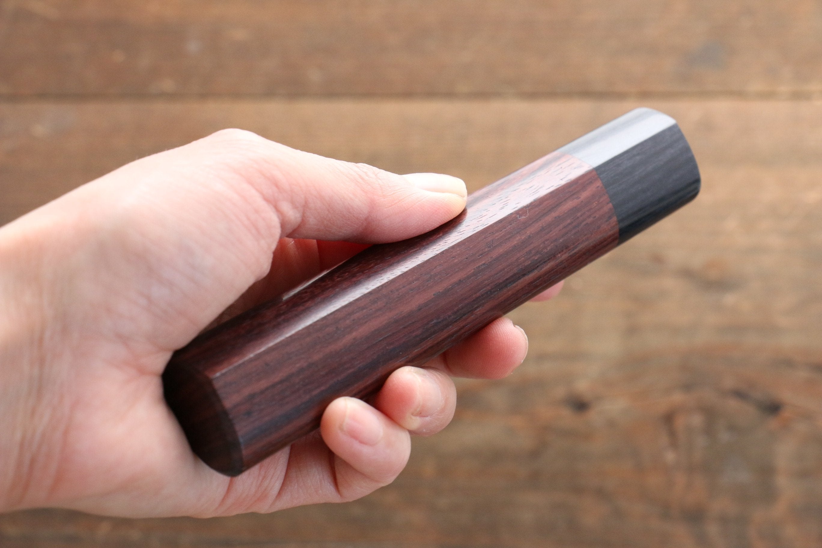 D-shape Shitan Knife Handle for Gyuto Knife 180mm - Japanny - Best Japanese Knife