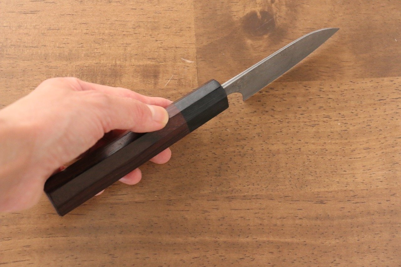 Masakage Kumo VG10 Damascus Petty-Utility  75mm Shitan Handle - Japanny - Best Japanese Knife