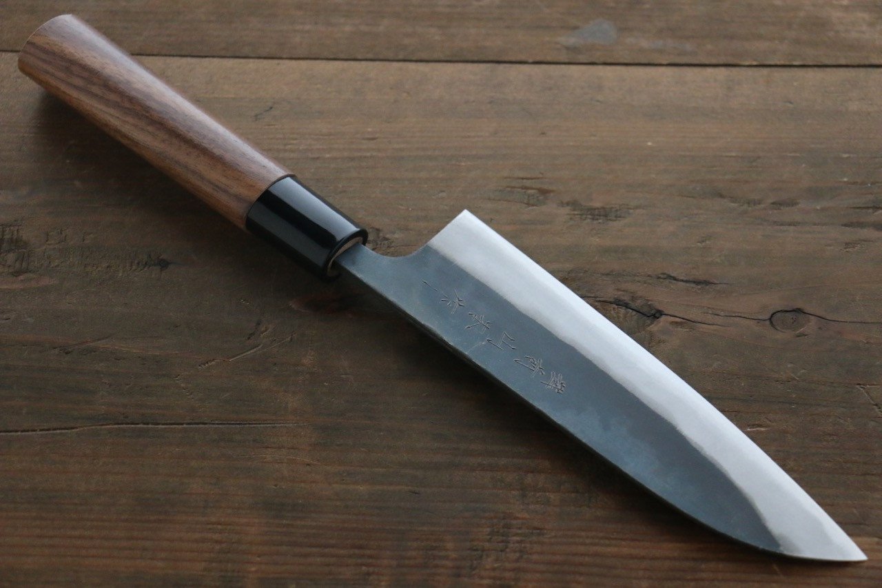 Nao Yamamoto Blue Steel No.2 Kurouchi Santoku 165mm - Japanny - Best Japanese Knife