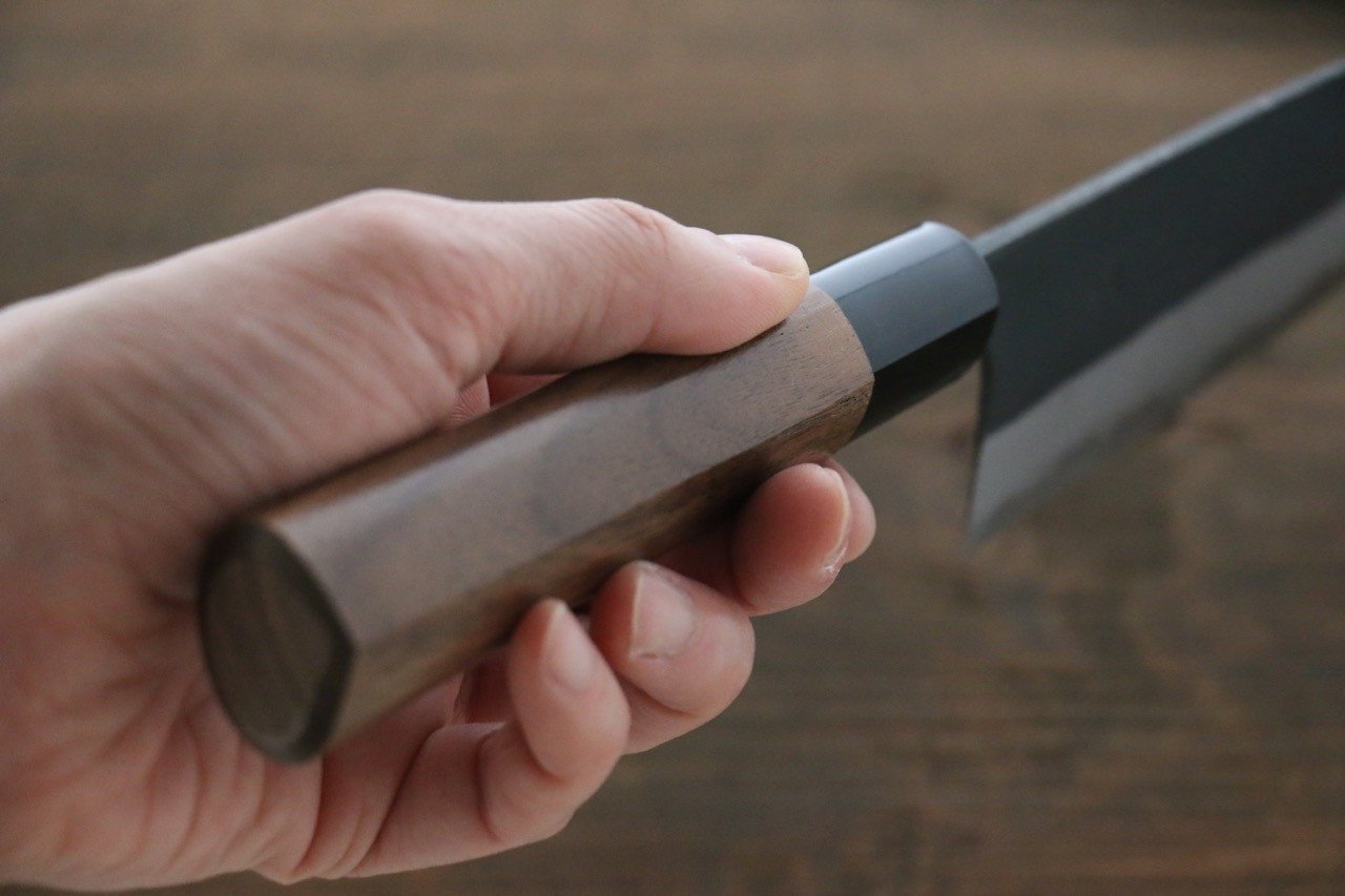 Nao Yamamoto Blue Steel No.2 Kurouchi Santoku 165mm - Japanny - Best Japanese Knife