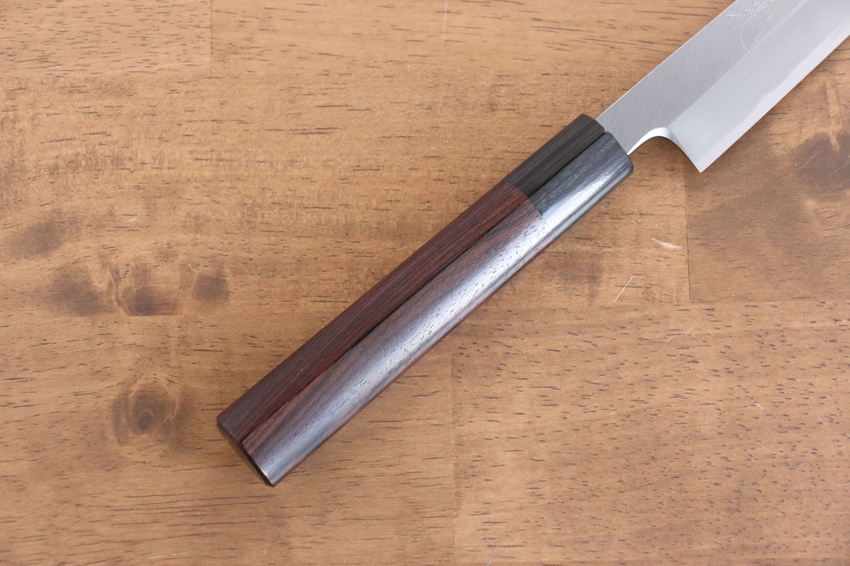 Jikko White Steel No.2 Kiritsuke Yanagiba  210mm Shitan Handle - Japanny - Best Japanese Knife