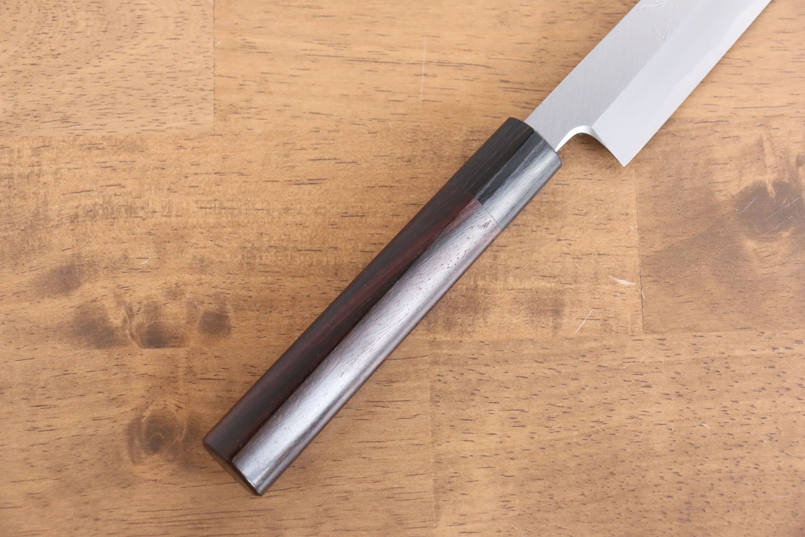 Jikko White Steel No.2 Kiritsuke Yanagiba  240mm Shitan Handle - Japanny - Best Japanese Knife