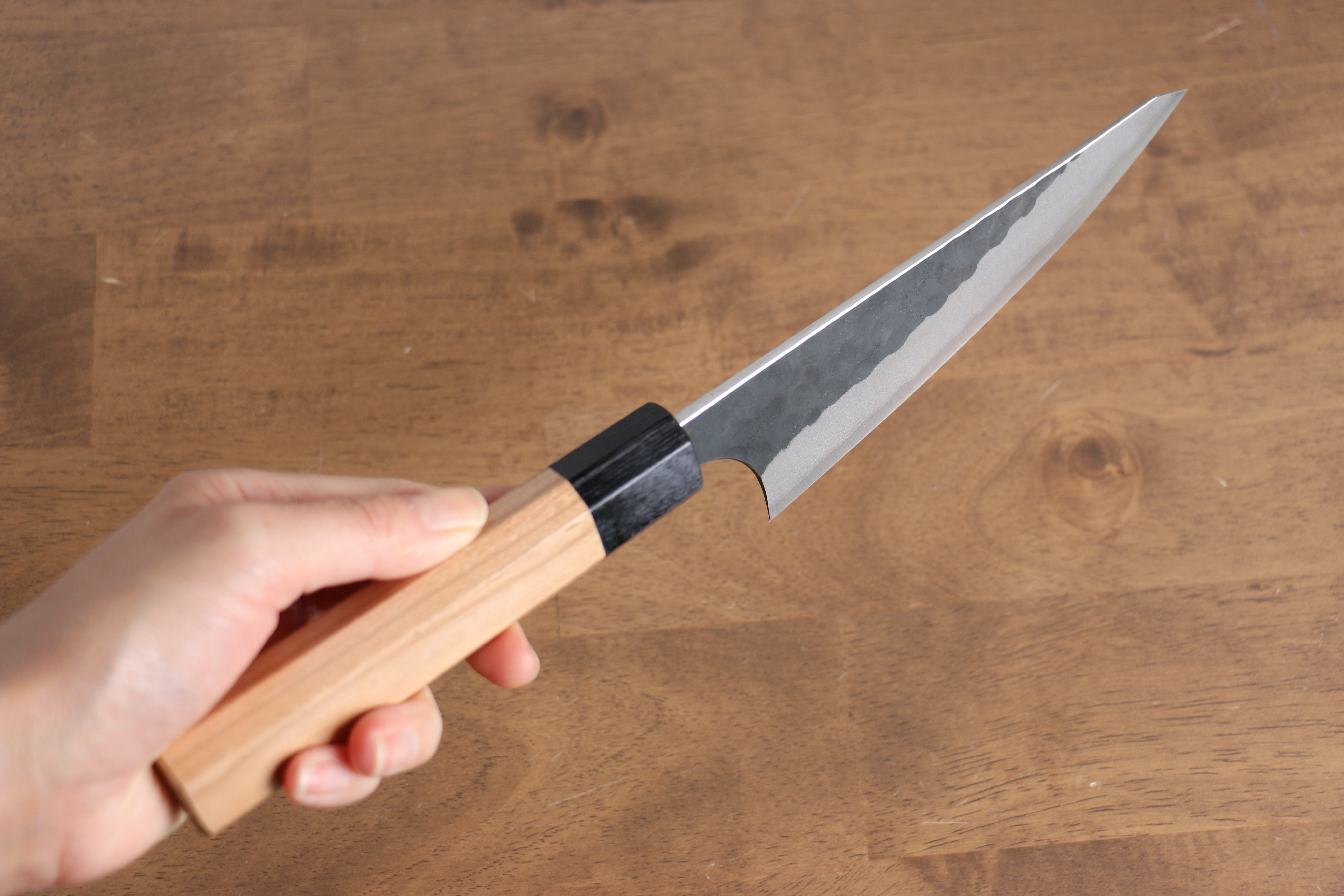 Masakage Koishi Blue Super Black Finished Honesuki Boning 150mm American Cherry Handle - Japanny - Best Japanese Knife