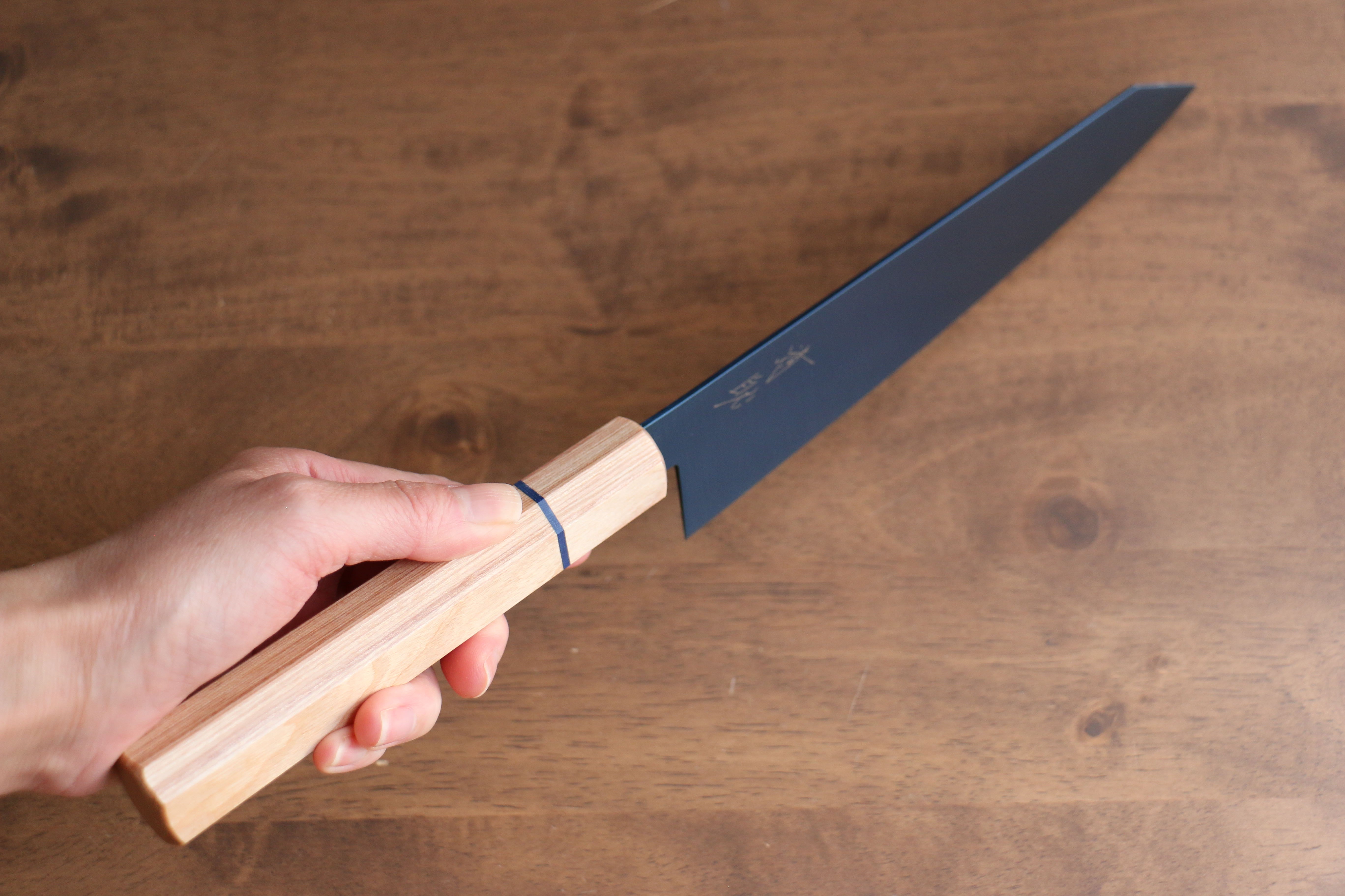 Seisuke SK-85 Ion plating Kiritsuke Gyuto 210mm White wood Handle - Japanny - Best Japanese Knife