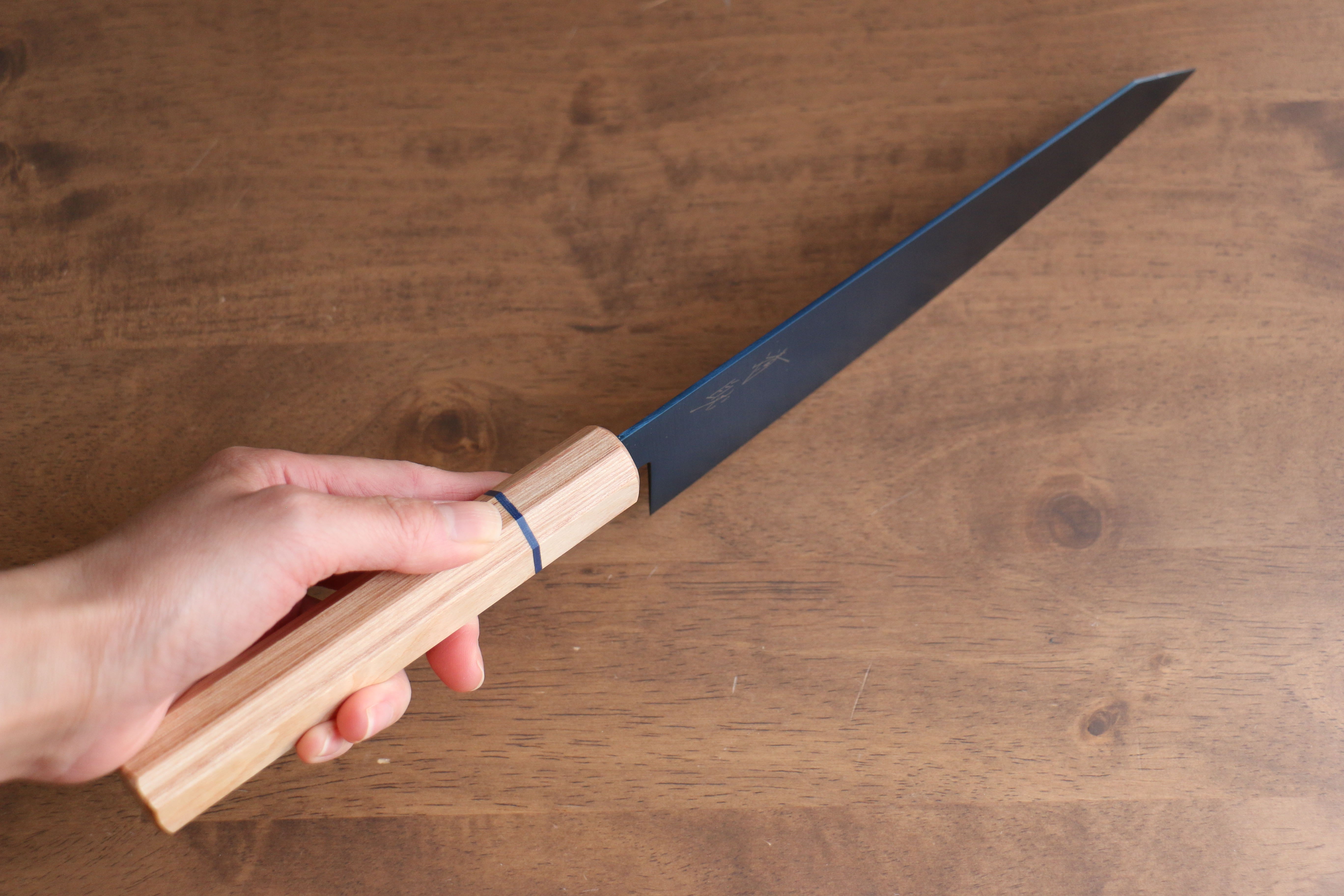 Seisuke SK-85 Ion plating Kiritsuke Gyuto 210mm White wood Handle - Japanny - Best Japanese Knife