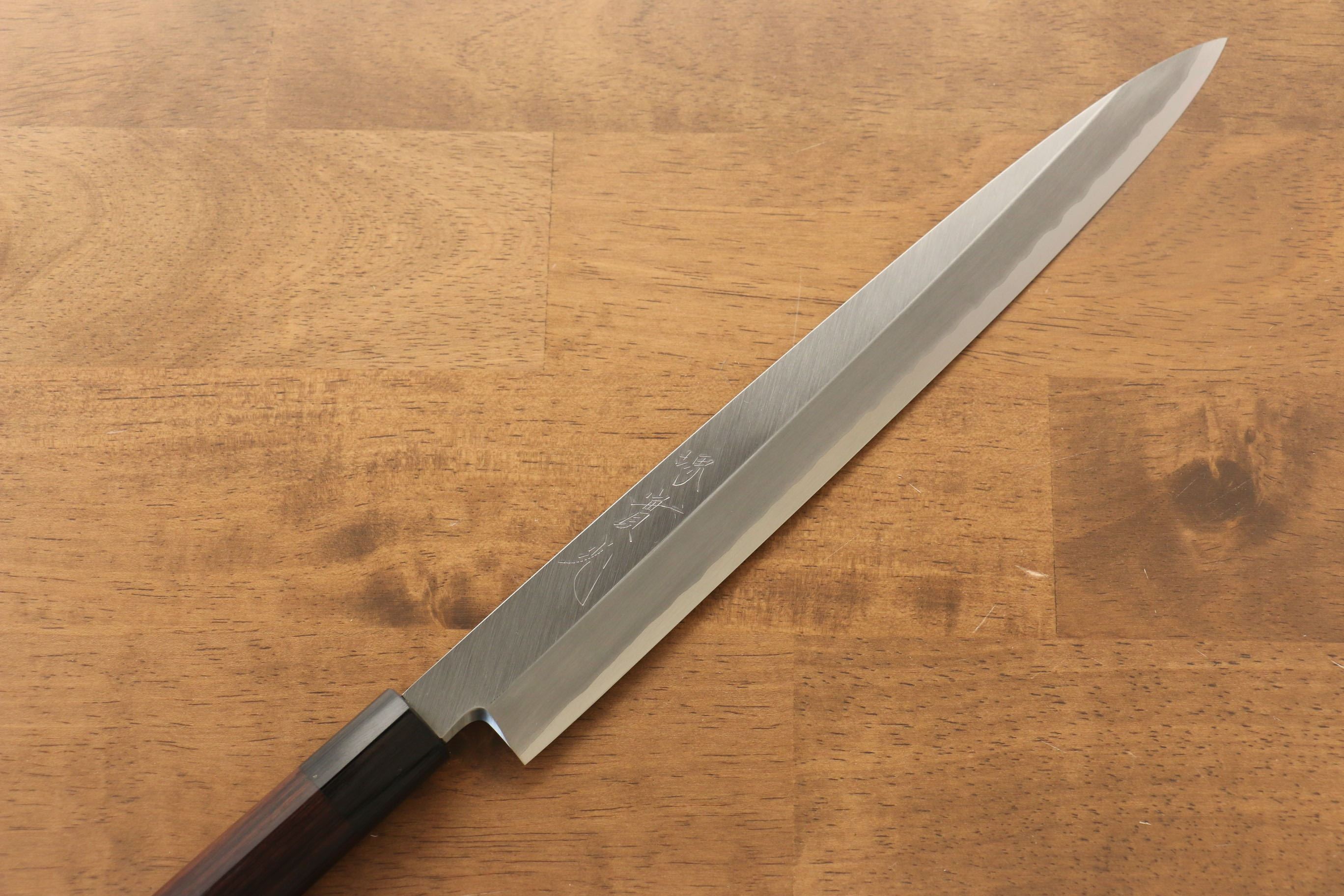 Jikko Silver Steel No.3 Yanagiba  270mm Shitan Handle - Japanny - Best Japanese Knife