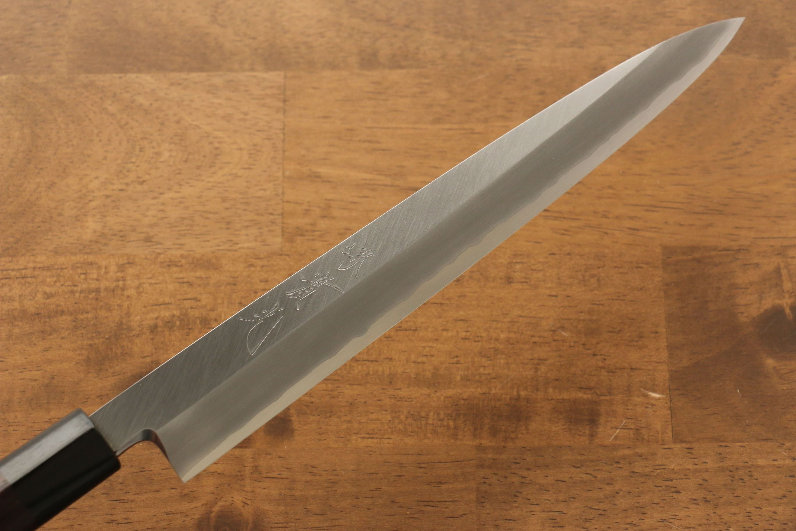 Jikko Silver Steel No.3 Yanagiba  240mm Shitan Handle - Japanny - Best Japanese Knife