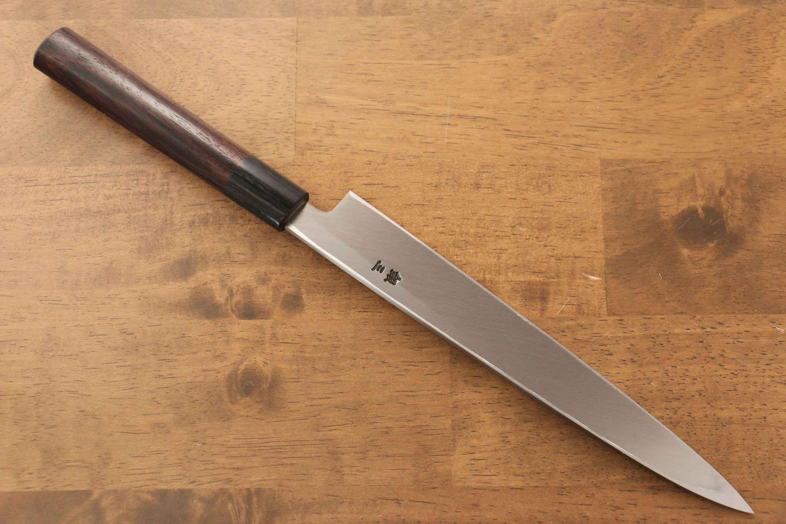 Jikko Silver Steel No.3 Yanagiba  210mm Shitan Handle - Japanny - Best Japanese Knife