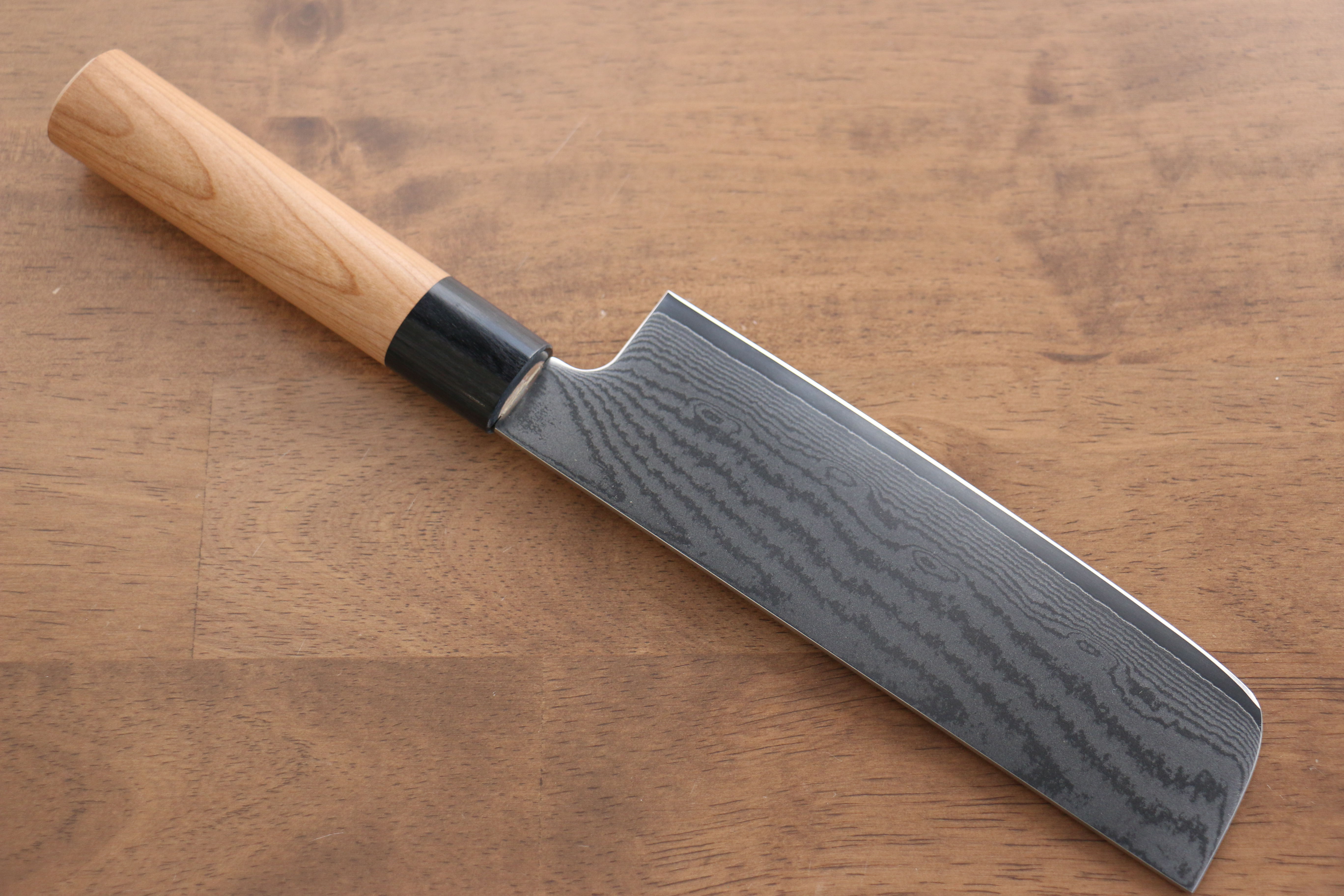 Seisuke VG10 63 Layer Damascus Usuba 165mm Cherry Wood Handle - Japanny - Best Japanese Knife