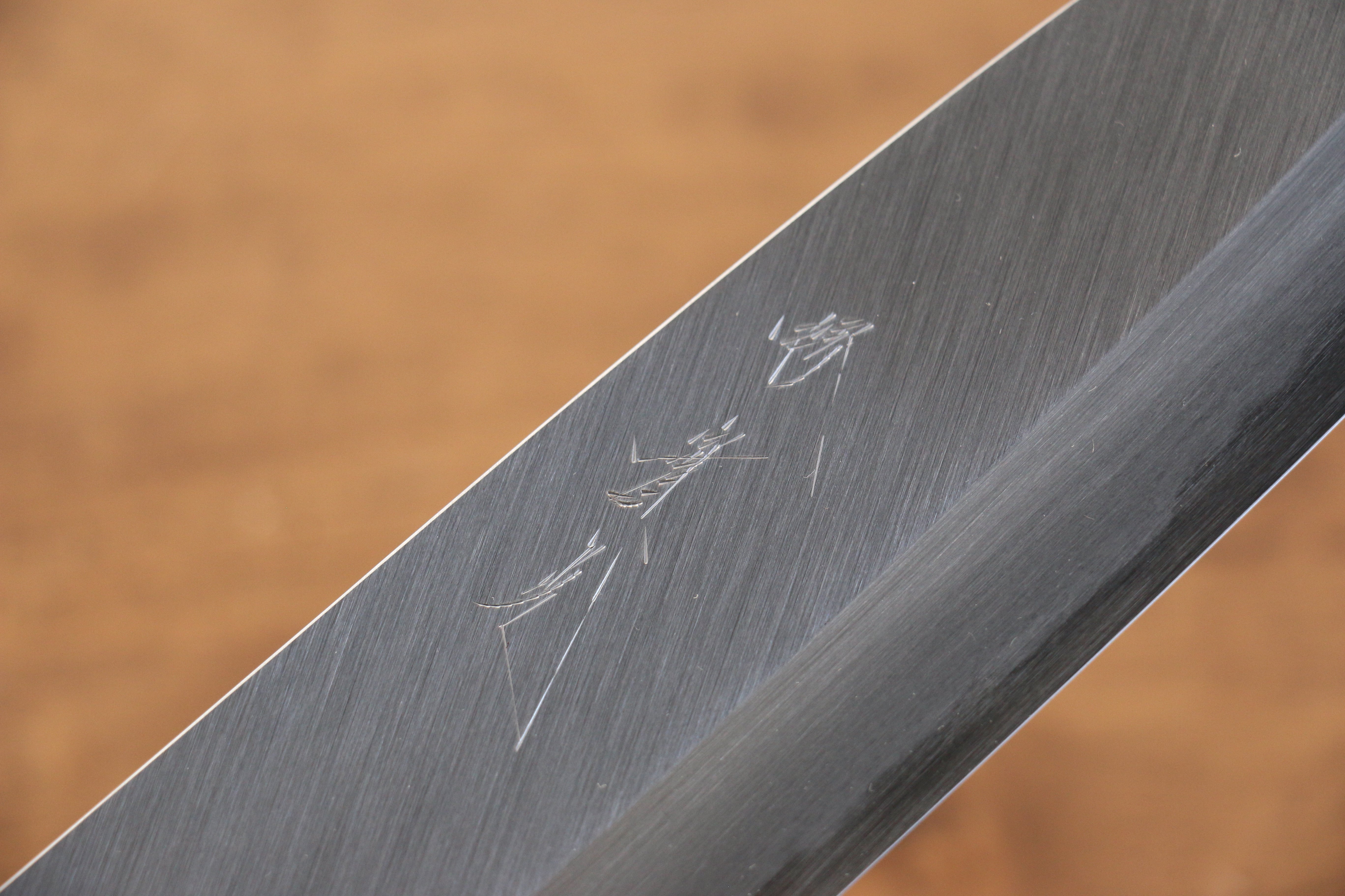Jikko Arata White Steel No.2 Santoku  180mm Magnolia Handle - Japanny - Best Japanese Knife