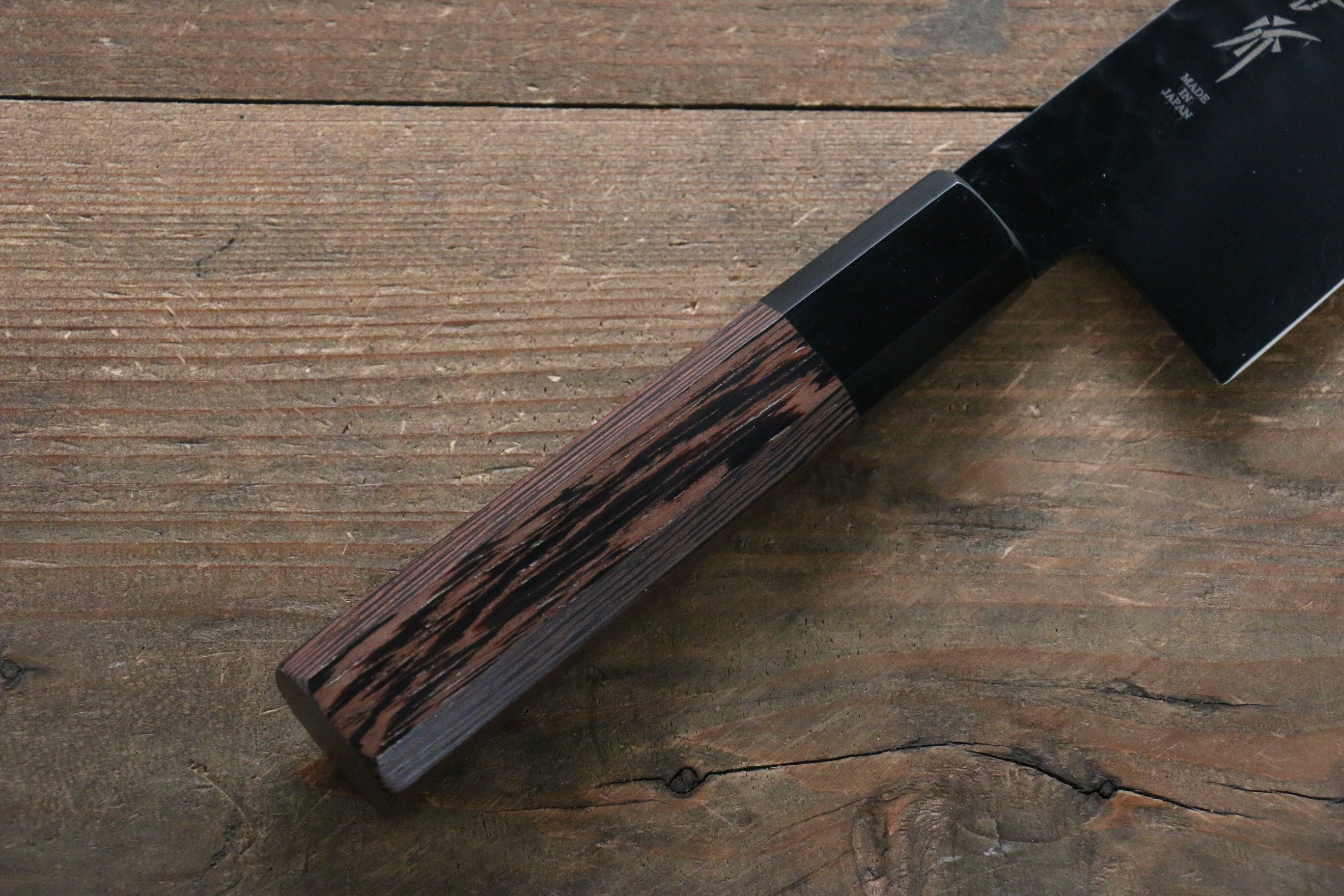 Sakai Takayuki Sakai Takayuki Kurokage VG10 Hammered Teflon Coating Gyuto, Santoku & Petty 150mm with Wenge Handle Set - Japanny - Best Japanese Knife