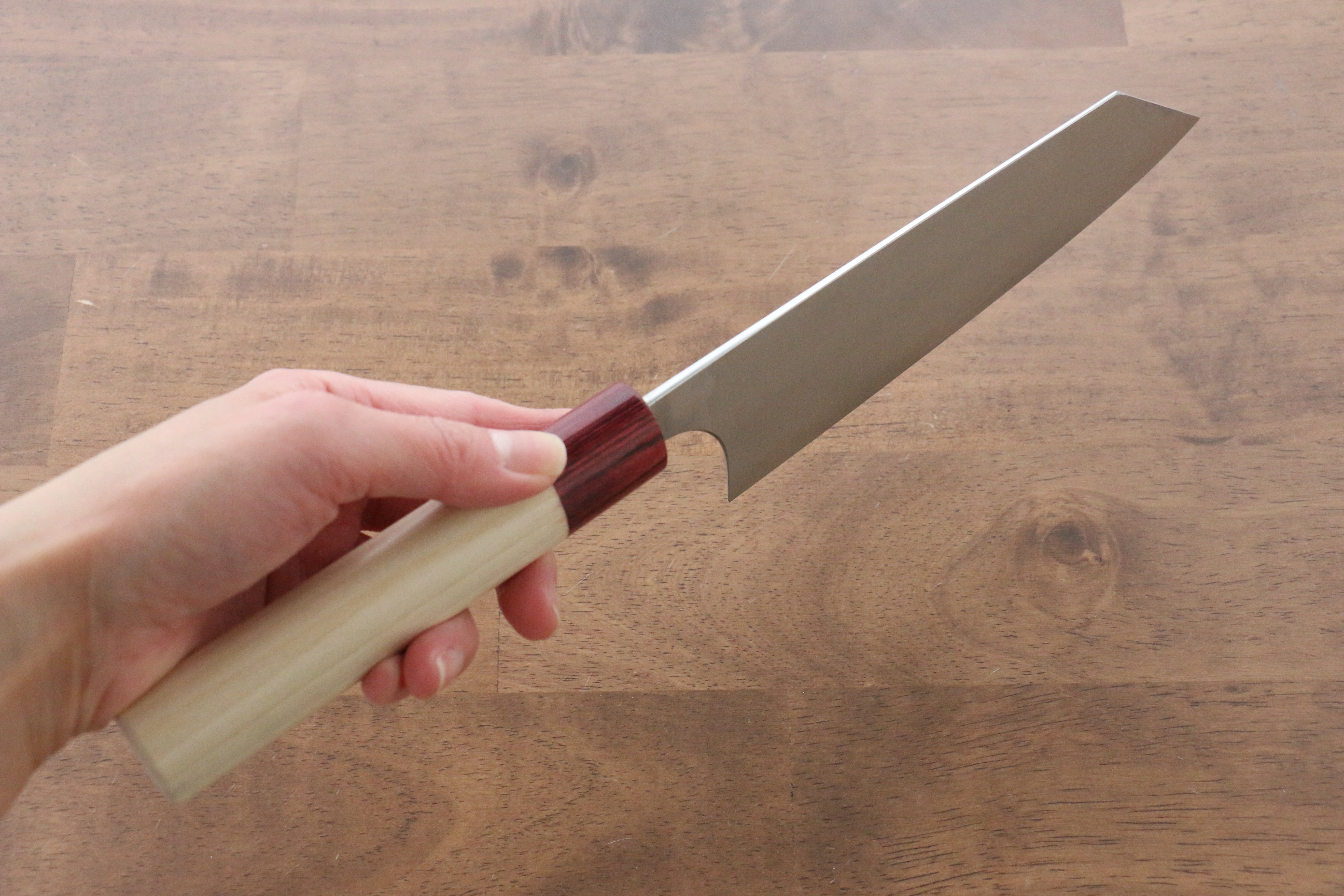 Masakage Kiri VG10 Damascus Bunka 170mm Magnolia Handle - Japanny - Best Japanese Knife
