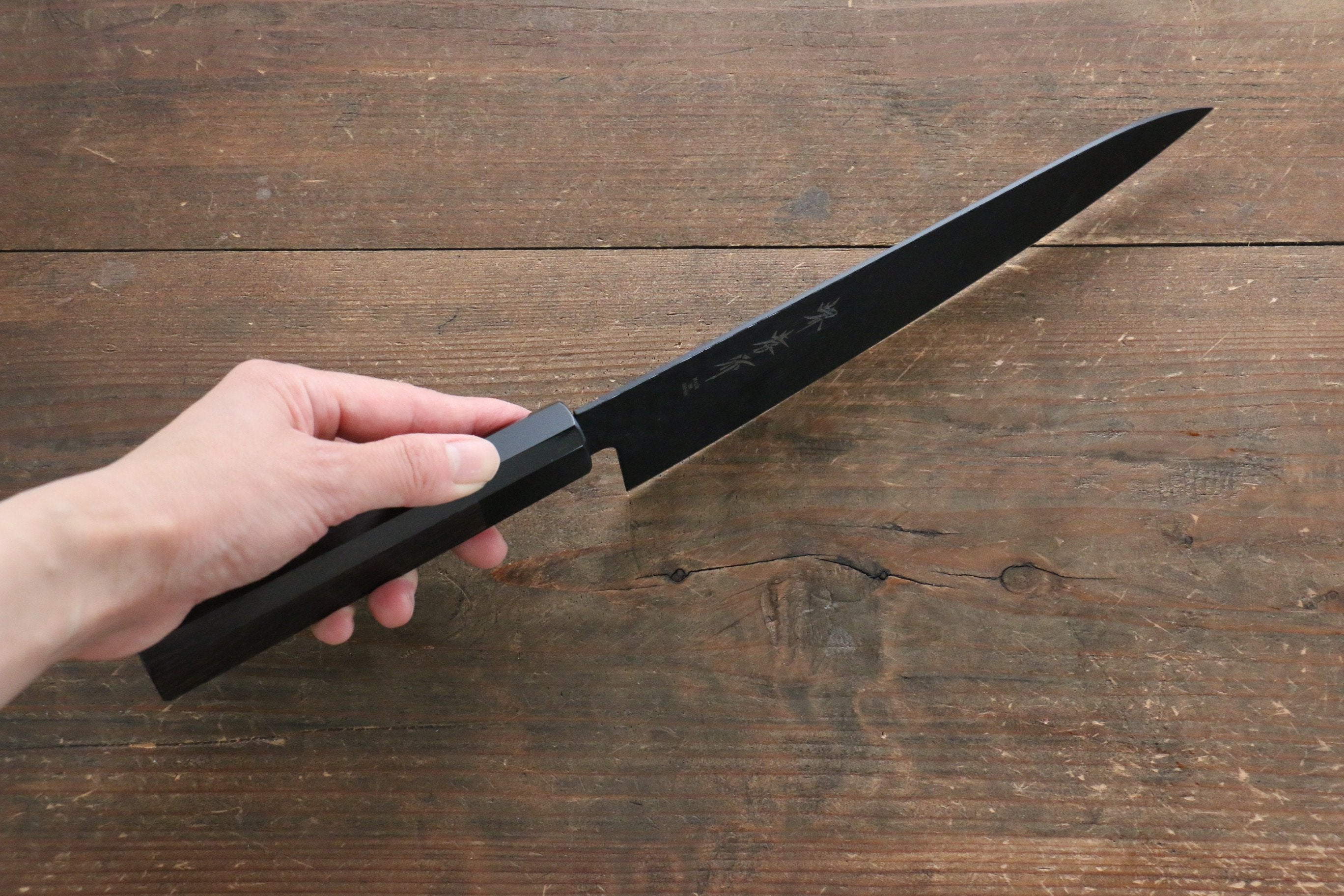 Sakai Takayuki Sakai Takayuki Kurokage VG10 Hammered Teflon Coating Gyuto & Petty 150mm with Wenge Handle Set - Japanny - Best Japanese Knife