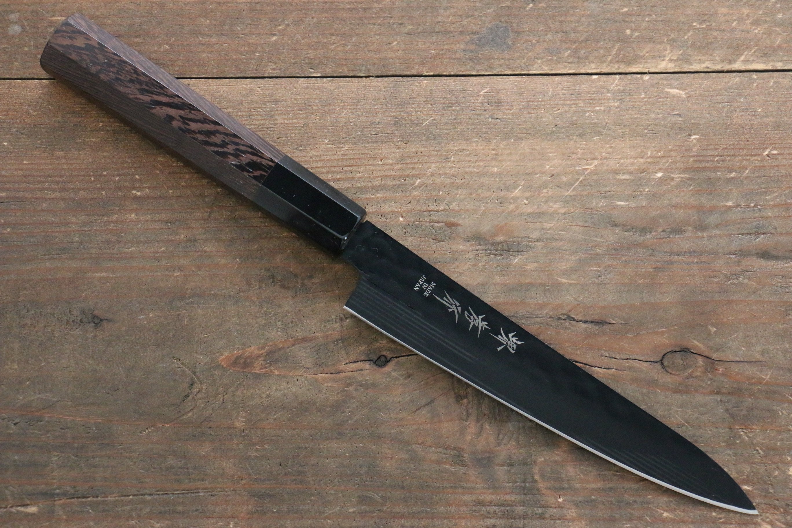 Sakai Takayuki Sakai Takayuki Kurokage VG10 Hammered Teflon Coating Gyuto & Petty 150mm with Wenge Handle Set - Japanny - Best Japanese Knife